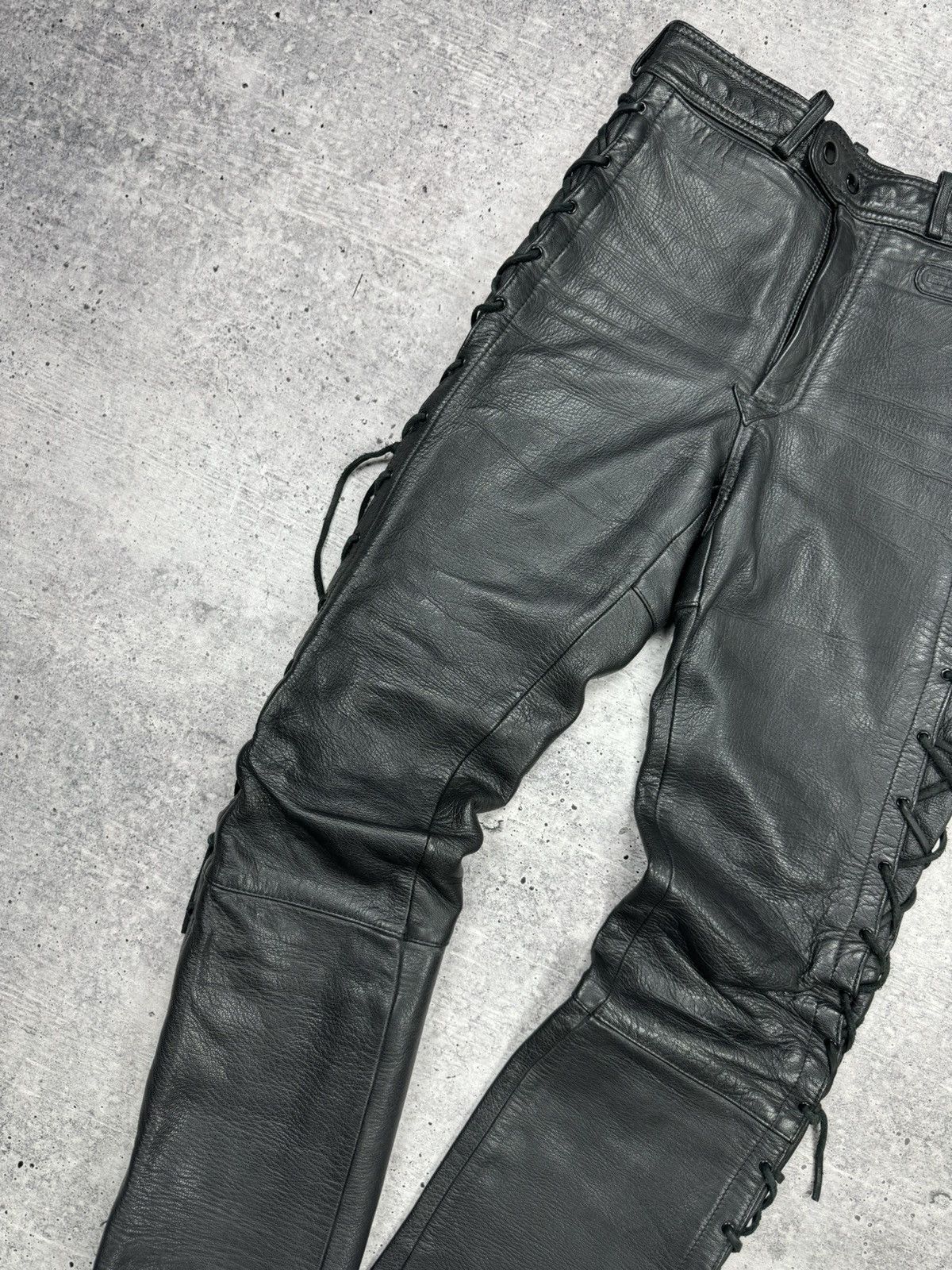 Genuine Leather Vintage 90’s Y2K Style Casual Cowboy Genuine Leather Pants Size US 30 / EU 46 - 5 Thumbnail