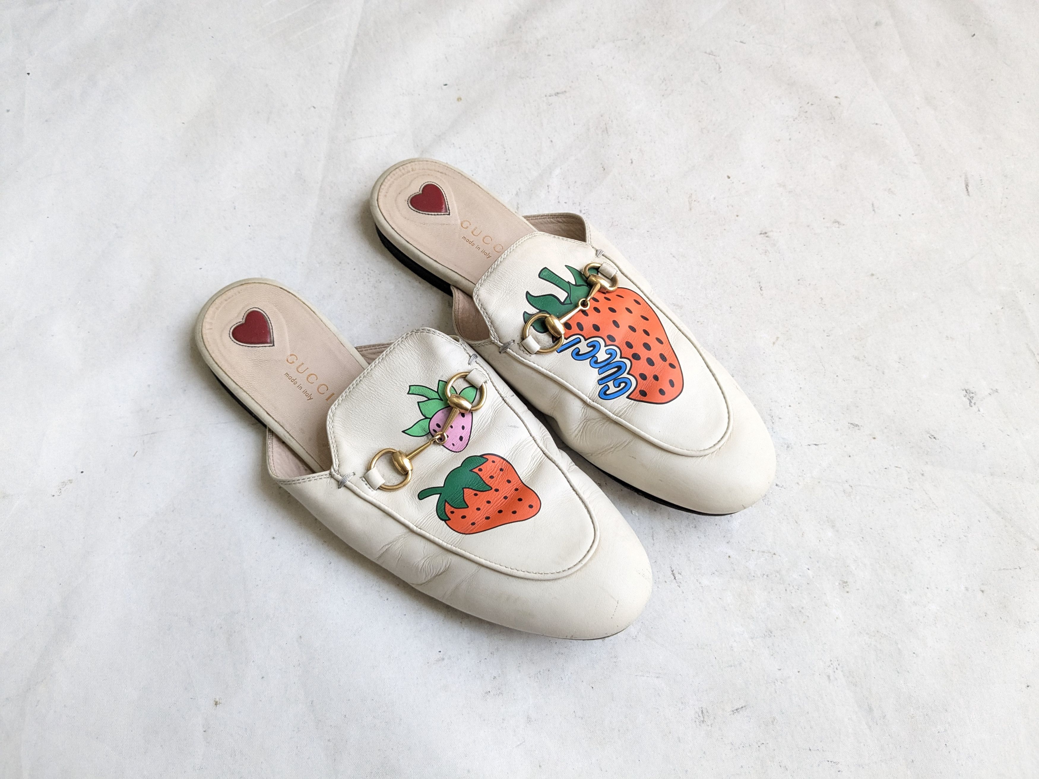 Gucci Gucci Horsebit Loafers 8 38 Mules Princetown Strawberry Size US 8 / IT 38 - 1 Thumbnail