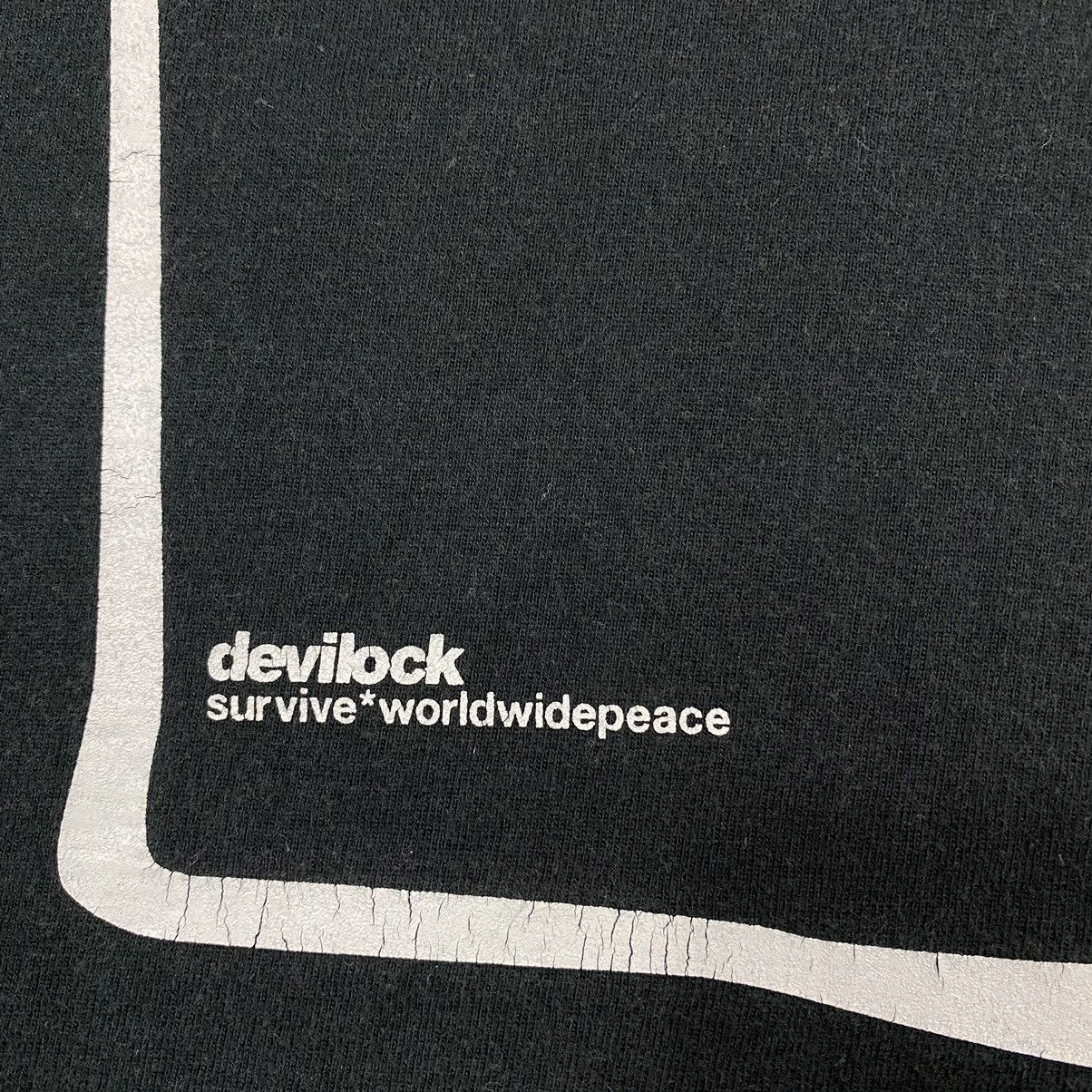 Devilock × Japanese Brand × Vintage VINTAGE DEVILOCK SURVIVE WORLDWIDE PEACE TEE Size US L / EU 52-54 / 3 - 4 Thumbnail