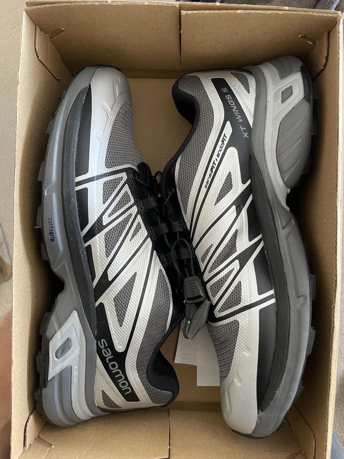 image of Salomon Xt-Wings (Silver/black) Shoes, Men's (Size 9)