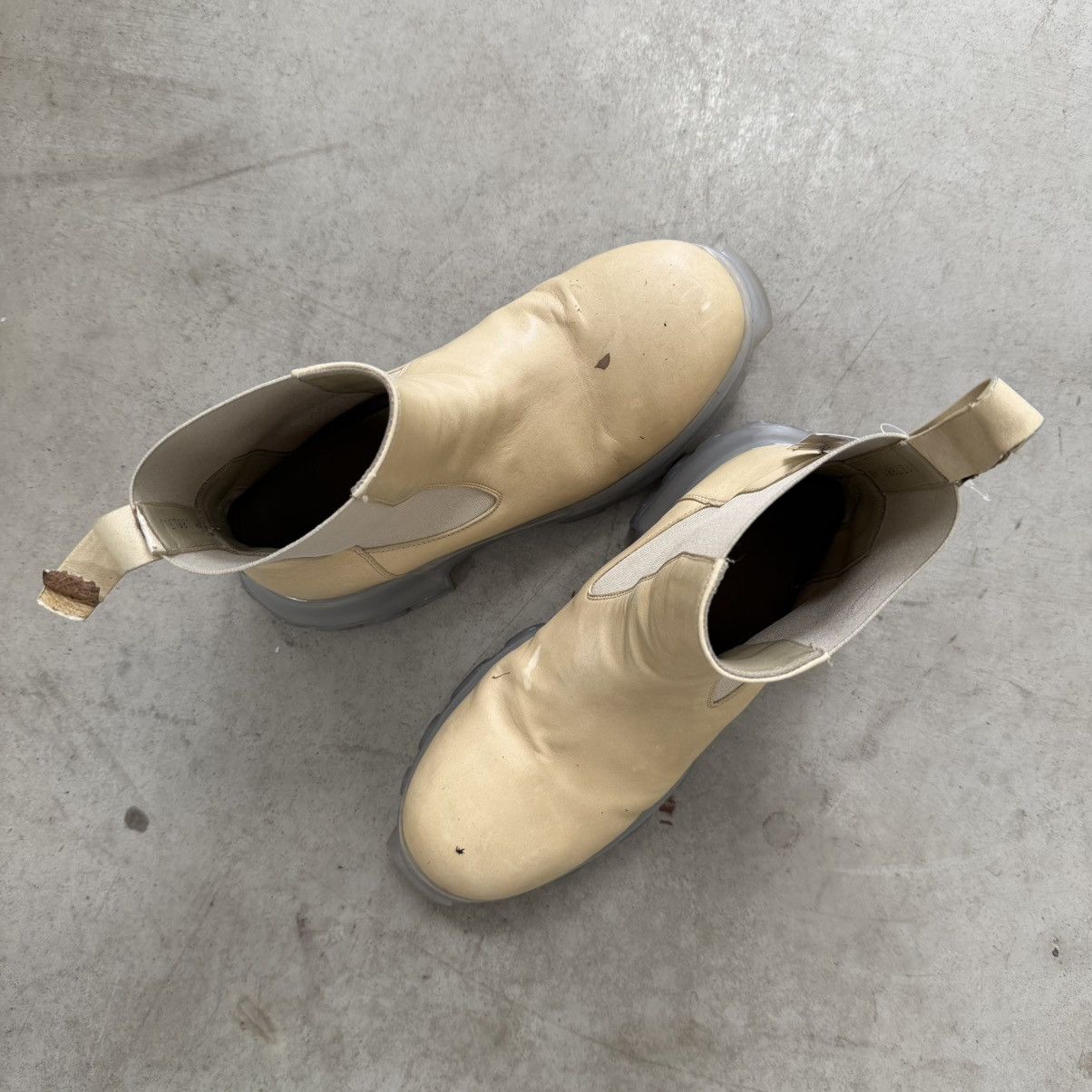 Rick Owens Rick Owens Bozo Tractor Boot Parchment (EU40) Size US 7 / EU 40 - 7 Thumbnail