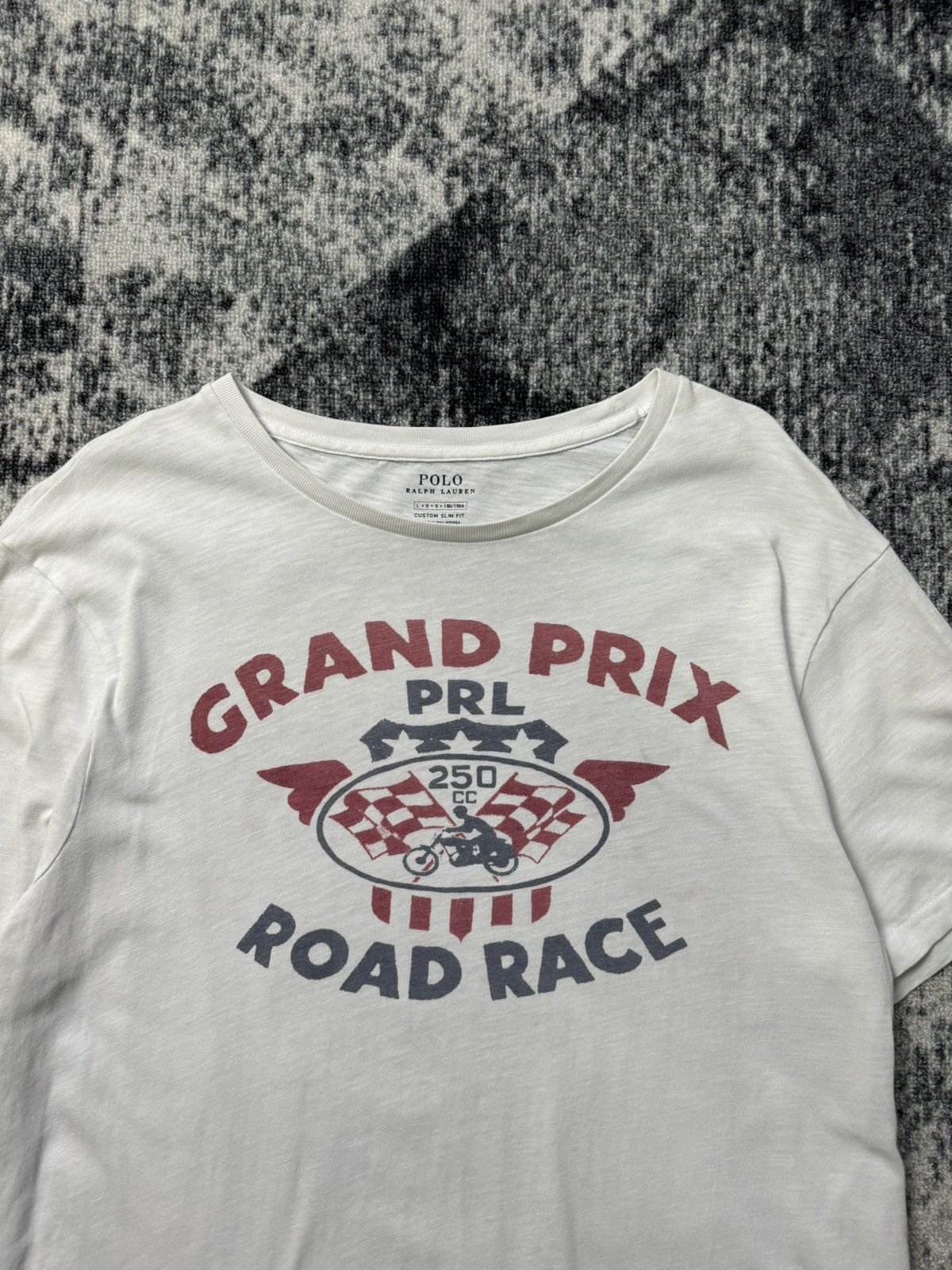 Polo Ralph Lauren Vintage Polo Ralph Lauren T Shirt Johnson Motors Grand Prix Size US L / EU 52-54 / 3 - 3 Thumbnail