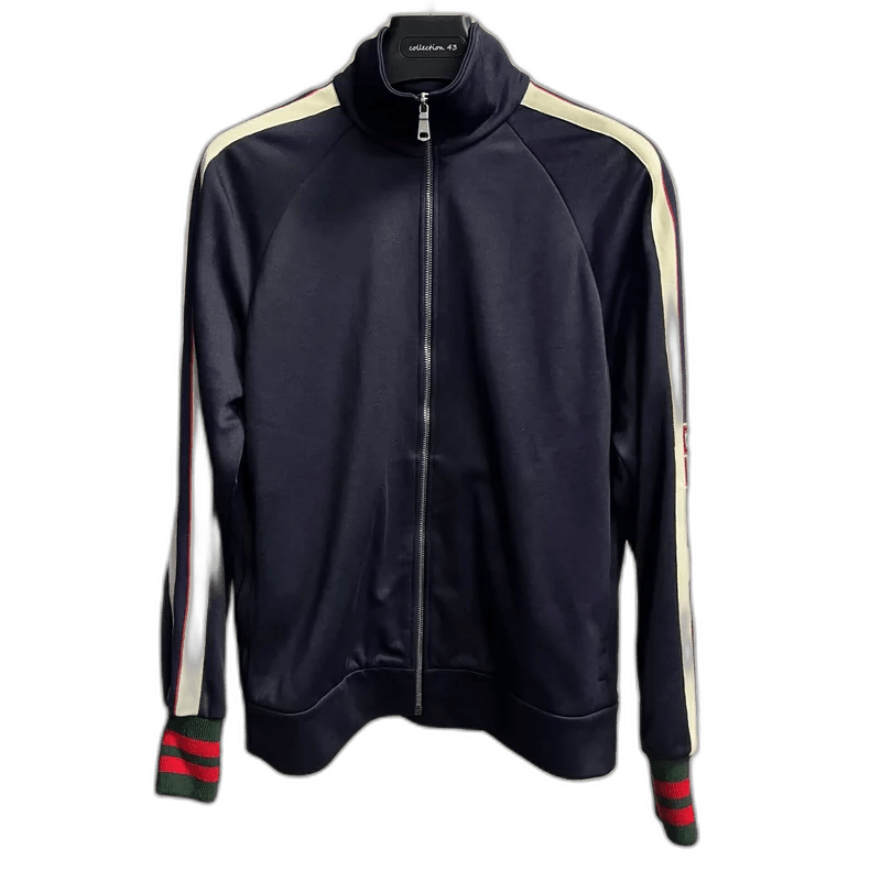 Gucci Gucci Black Stripe Zip Classic Jacket-yf Size US S / EU 44-46 / 1 - 1 Thumbnail