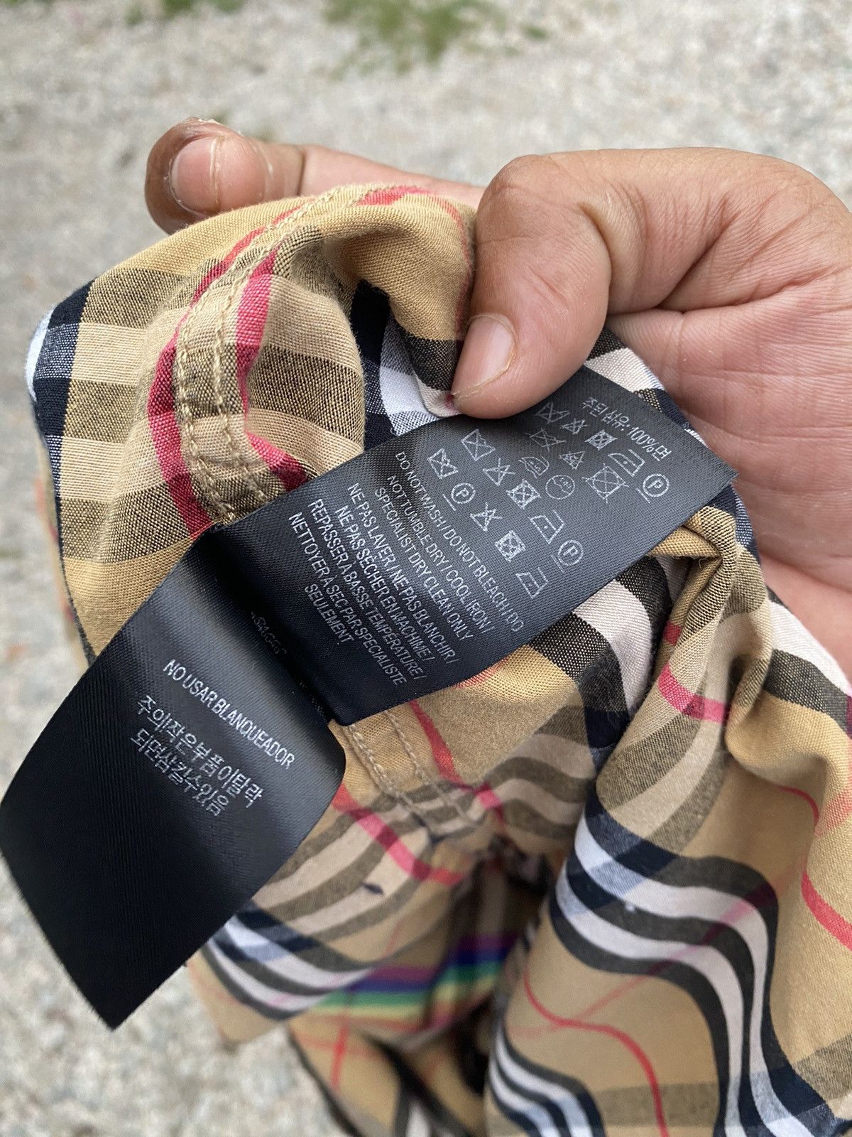 Burberry × Burberry Prorsum Burberry checkered rainbow button ups made in italy Size US L / EU 52-54 / 3 - 8 Thumbnail