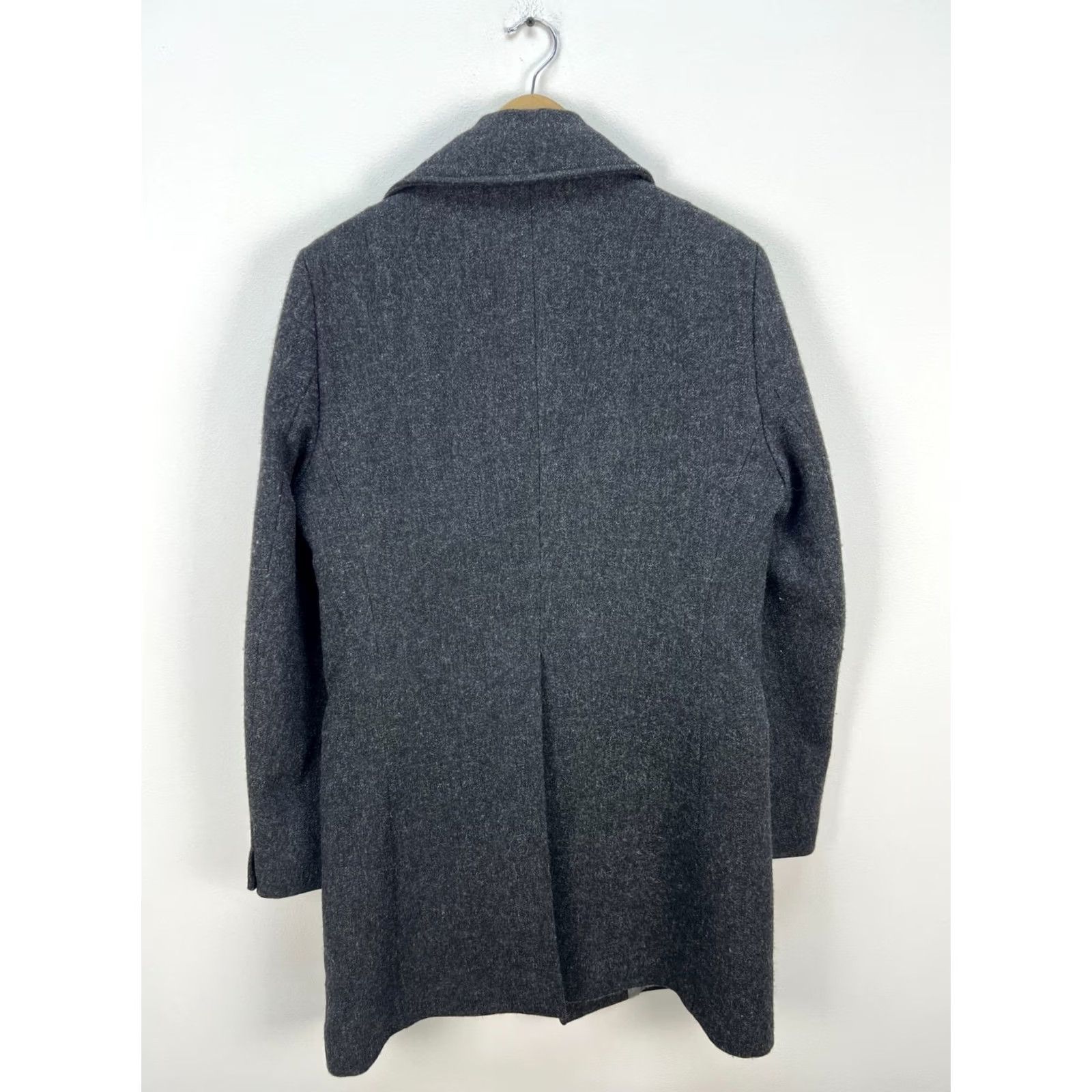Allsaints AllSaints Compton Coat Men’s Grey 100% Wool Asymmetric Draped Jacket M Gray Wool Coat Mens Size US M / EU 48-50 / 2 - 8 Thumbnail