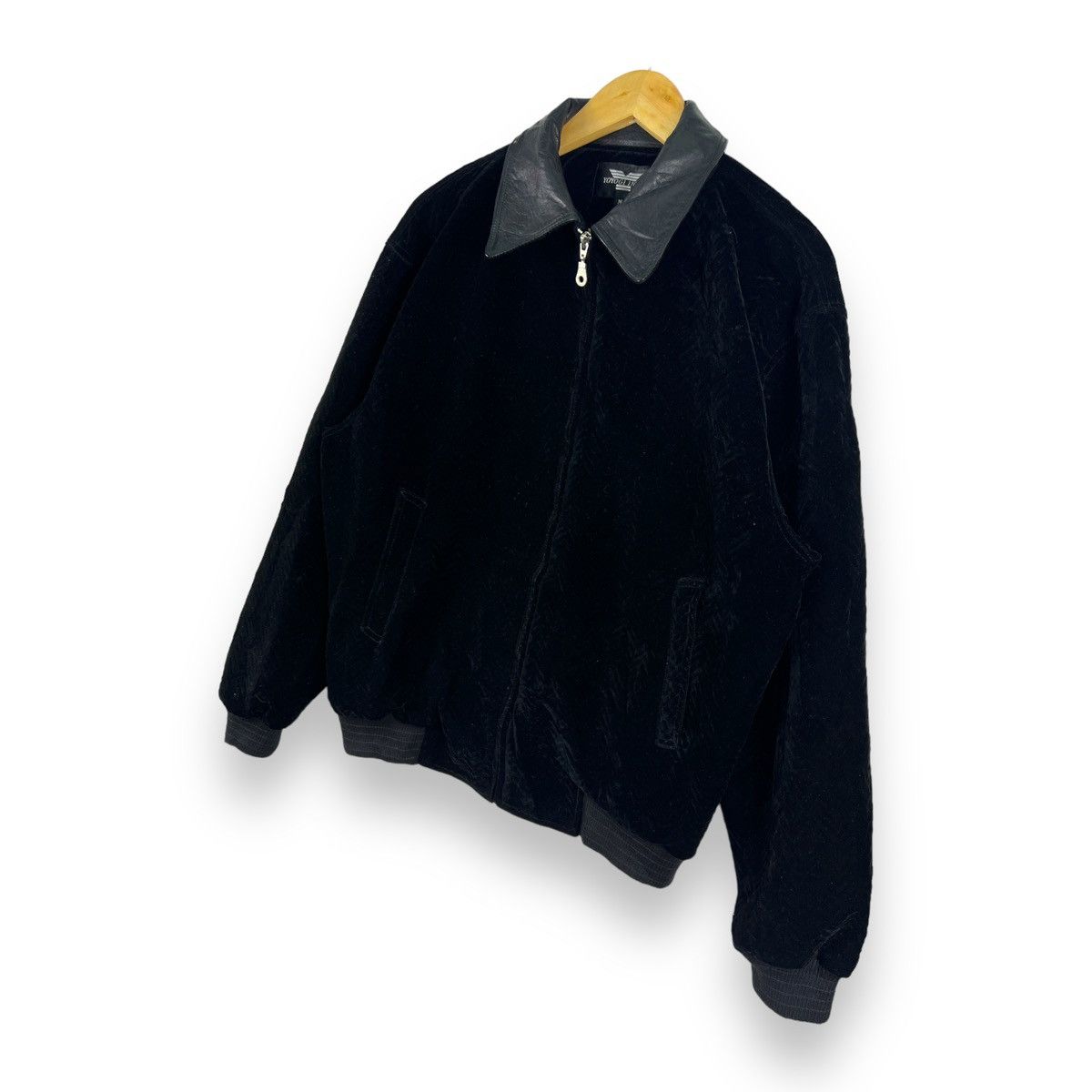 Japanese Brand 🔥 Y YOYOGI JAPANESE VELVET HERRINGBONE BOMBER JACKET - M Size US M / EU 48-50 / 2 - 2 Thumbnail