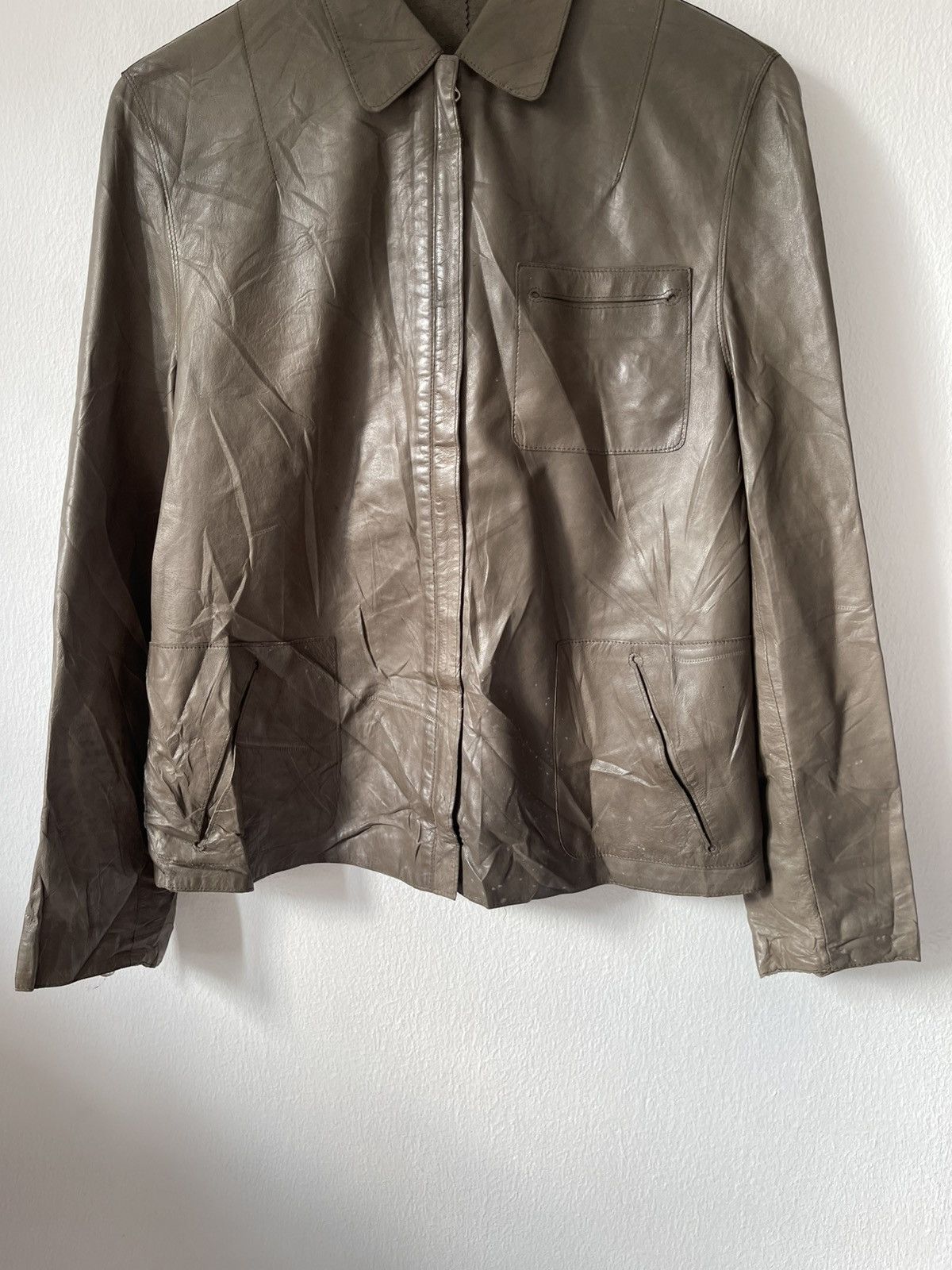Designer Slyvie Schimmel Lamb Leather Jacket Size US XS / EU 42 / 0 - 4 Thumbnail