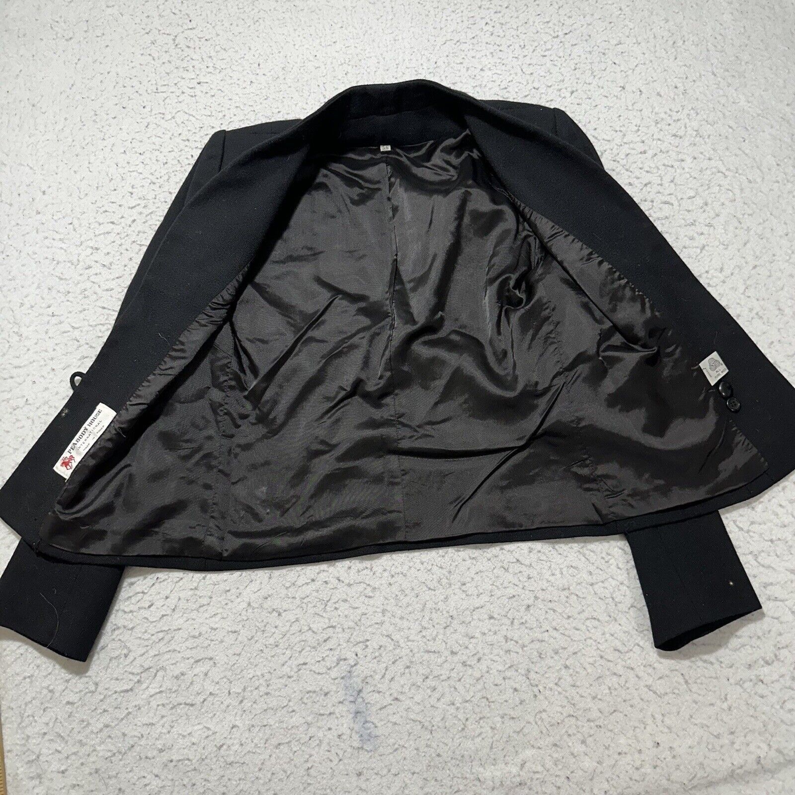 Vintage Vintage Peabody House International 5/6 Wool Blazer Black Size M / US 6-8 / IT 42-44 - 5 Thumbnail