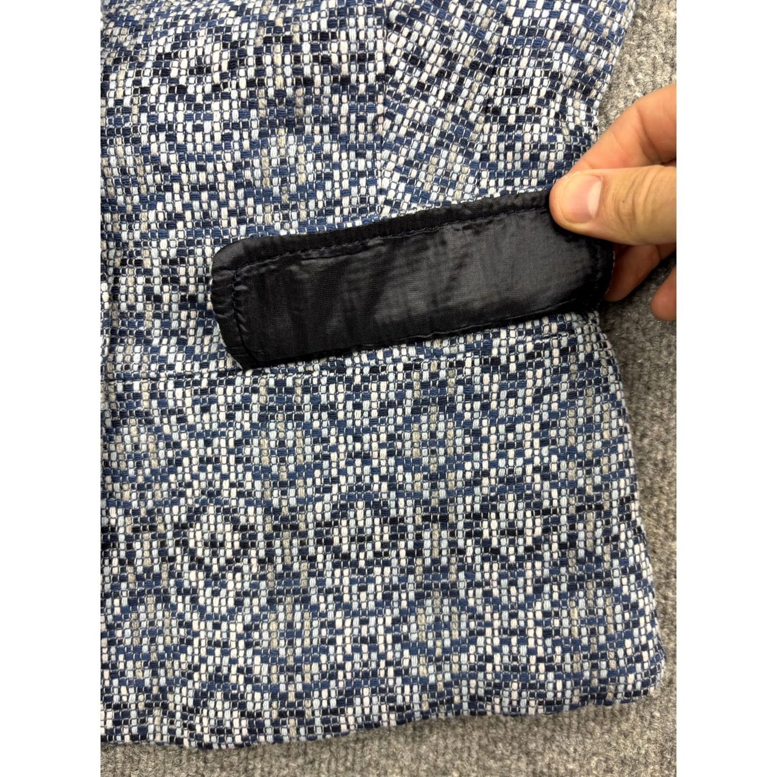 Pendleton Pendleton Blazer Womens 12 Blue Geometric 3 Button Lined Career Jacket Workwear Shirt Size XL / US 12-14 / IT 48-50 - 6 Thumbnail