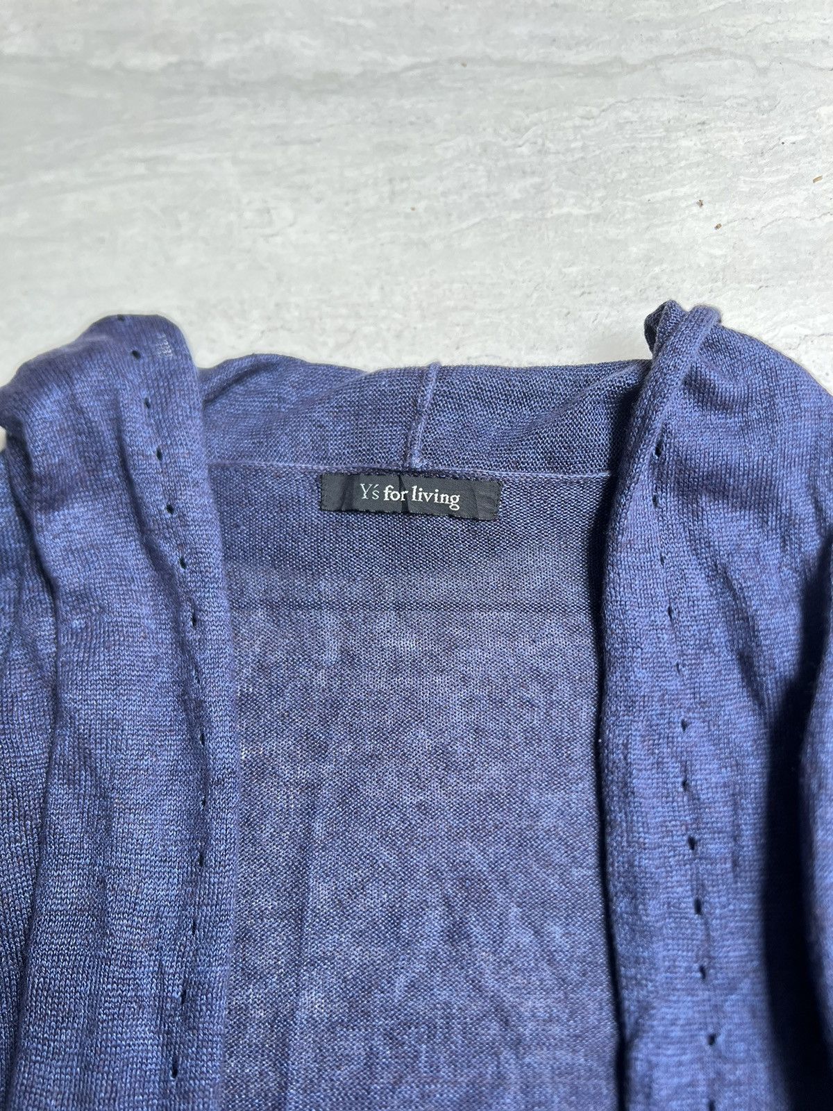 Yohji Yamamoto Y'S FOR LIVING Yohji Yamamoto Blue Cardigan Size US L / EU 52-54 / 3 - 5 Thumbnail