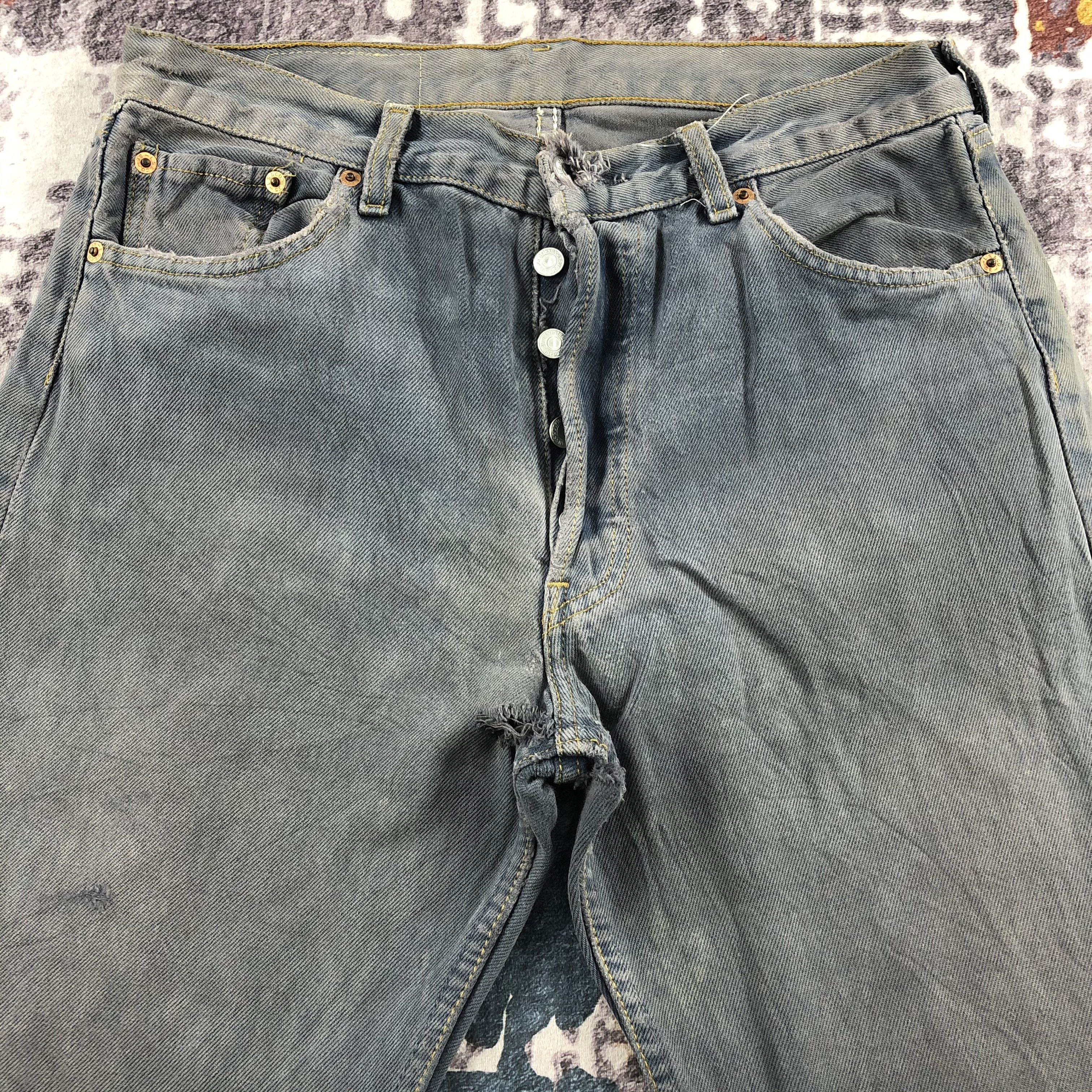 Levi's Vintage 90s Levis 501 Faded Black Jeans-JM2418 Size US 31 - 3 Thumbnail
