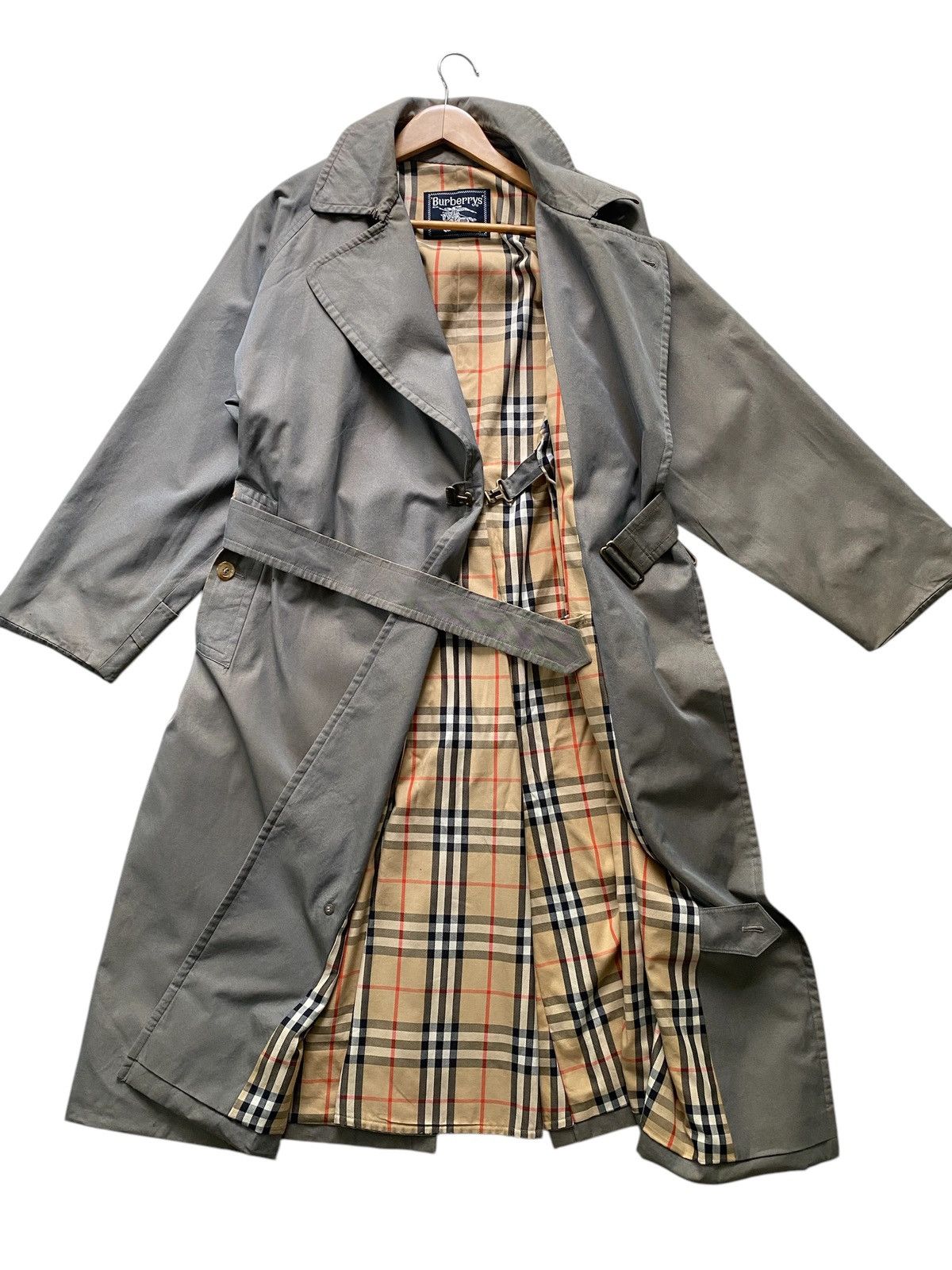 Burberry × Burberry Prorsum × Vintage Vintage BURBERRY TRENCH COAT double linning check plaid Size US L / EU 52-54 / 3 - 1 Thumbnail