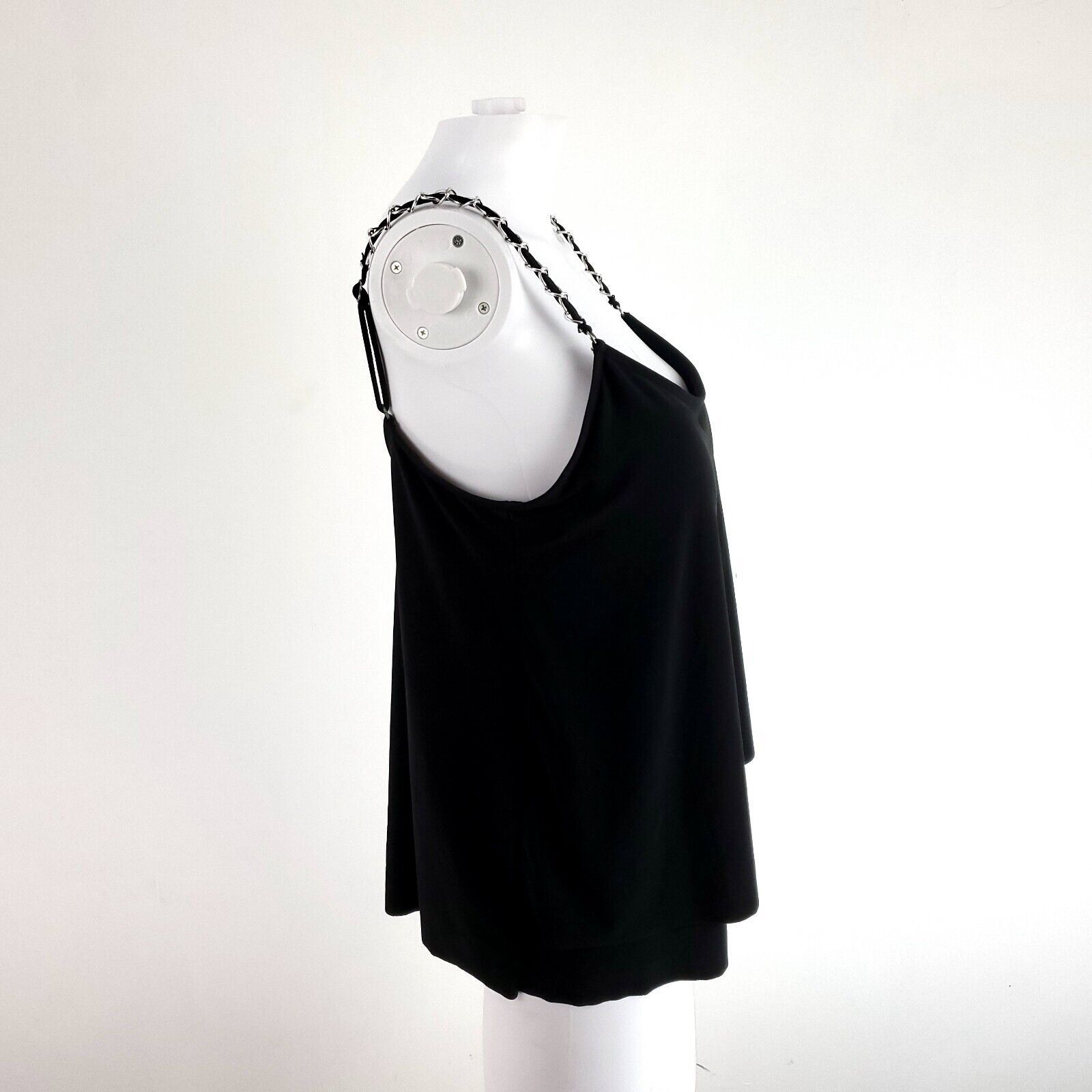 Designer Aqua Green Black Small Tankini Strap Polyester Spandex Size S / US 4 / IT 40 - 4 Thumbnail
