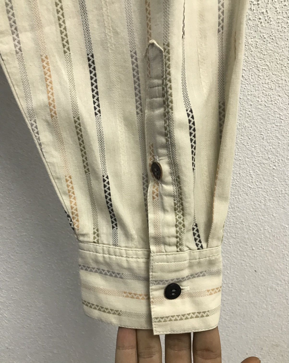 Japanese Brand × Kansai Yamamoto × Vintage Vintage Kansai Profumo Long Sleeve Shirt Button Up Size US M / EU 48-50 / 2 - 7 Thumbnail