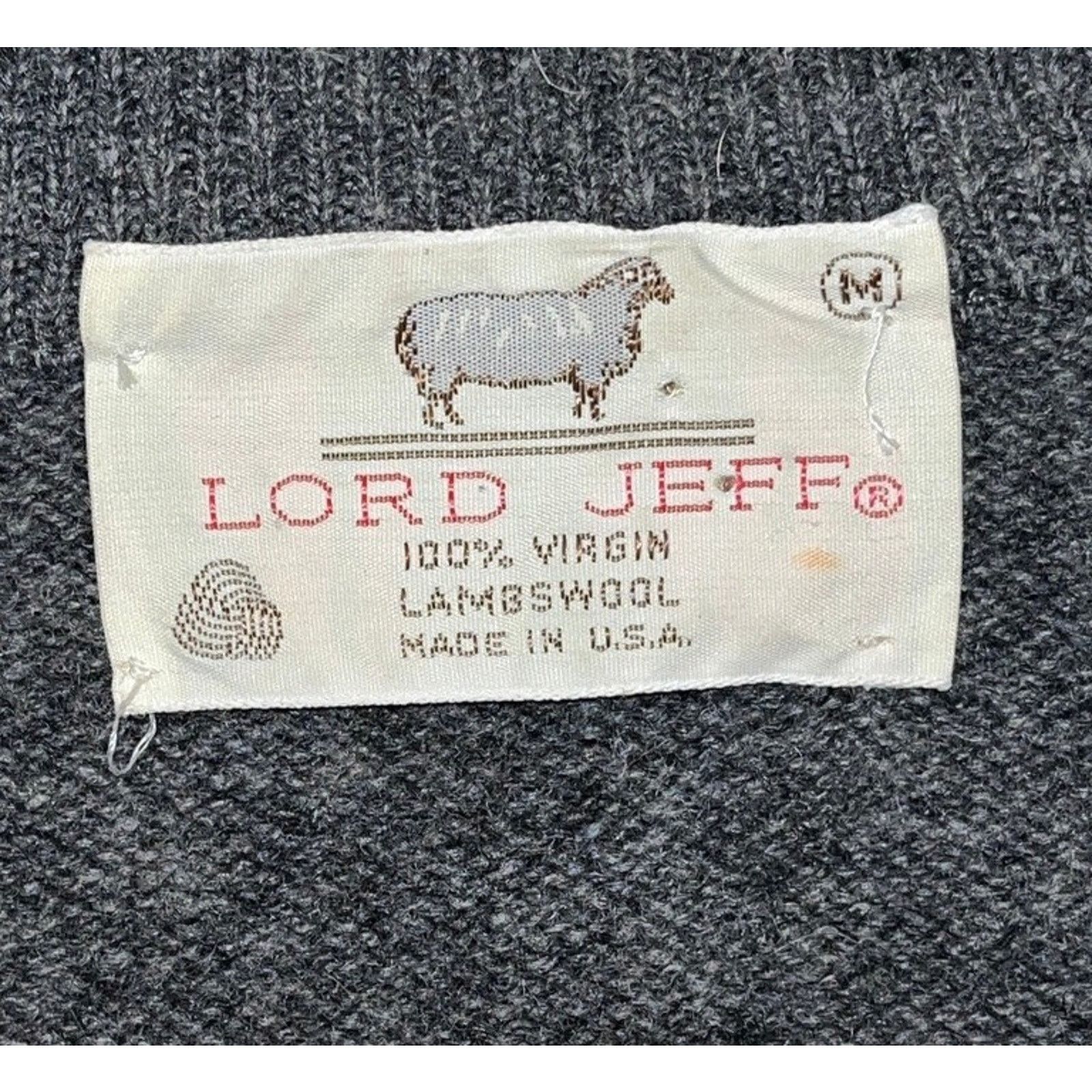 Other Lord Jeff Argyle Shetland Wool Sweater Vest USA Sz M 80s VTG Size US M / EU 48-50 / 2 - 4 Thumbnail