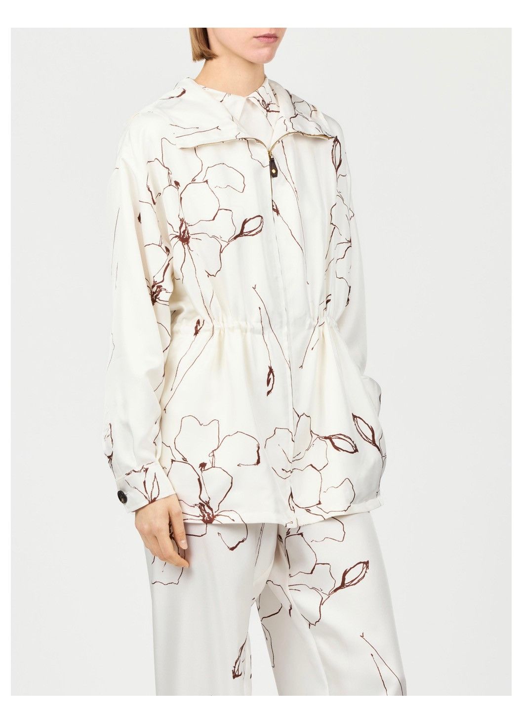 Loro Piana o1srvl11e0526 FAP3663 Rafael Bomber Jacket in White Size L / US 10 / IT 46 - 4 Thumbnail