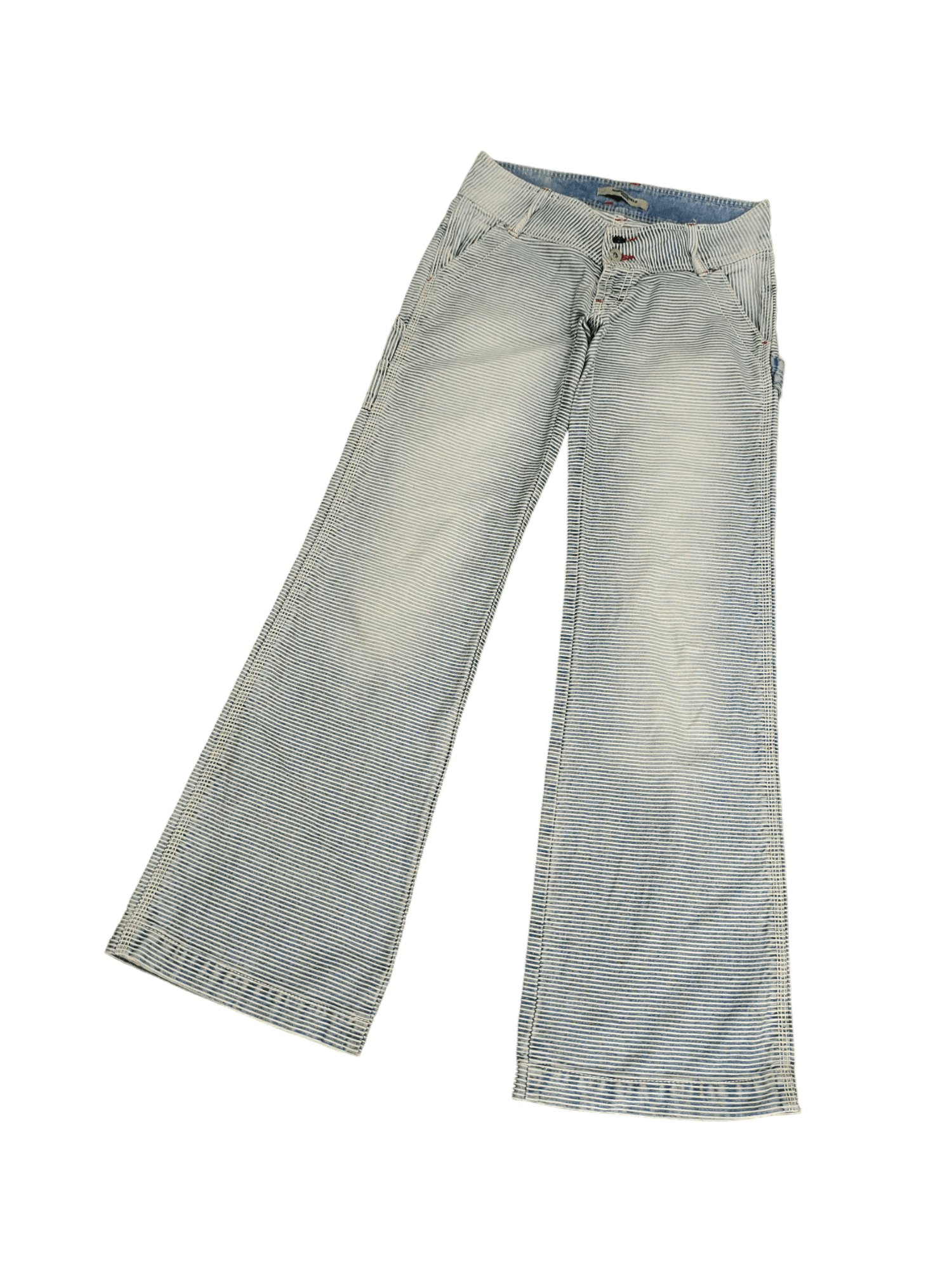 If Six Was Nine Baggy Flare Jeans Honeysuckle Rose Low Rise Boot Cut Y2k Size US 29 - 1 Thumbnail