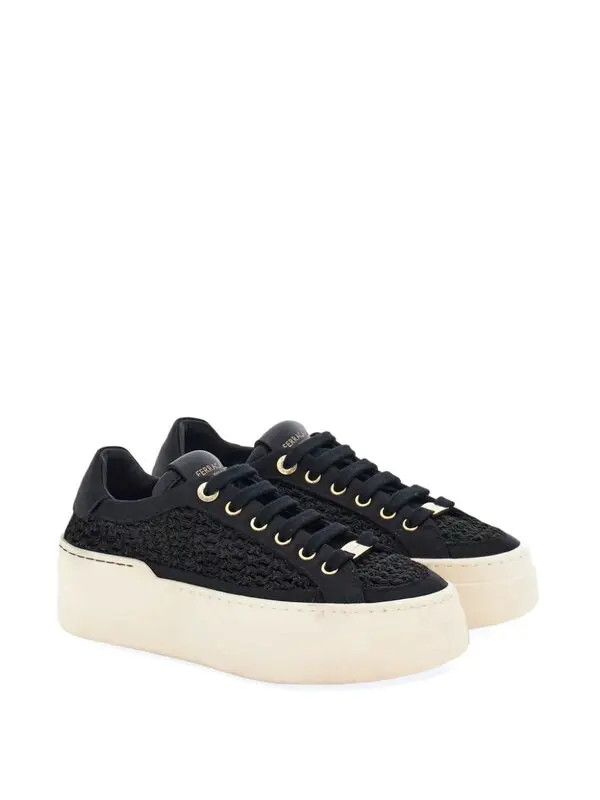 Salvatore Ferragamo o1y0426 Low-Top Sneakers in Black Size US 5.5 / IT 35.5 - 2 Thumbnail