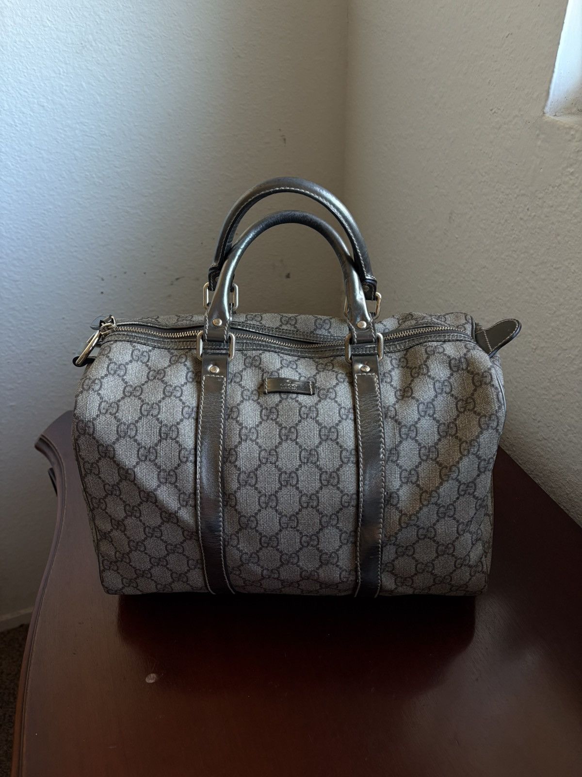 Gucci Gucci boston joy bag with silver leather Size ONE SIZE - 1 Thumbnail