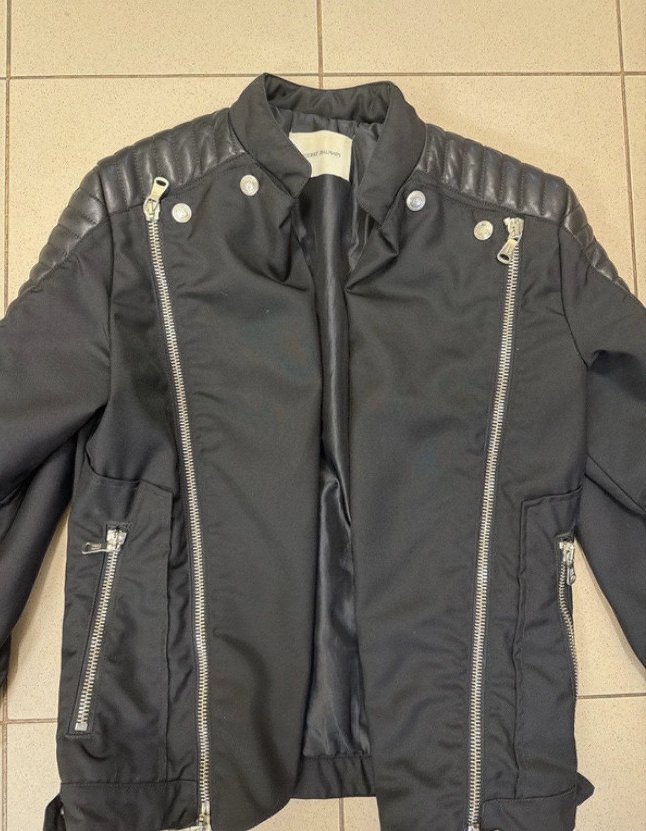 Pierre Balmain Pierre Balmain Biker Jacket Size US S / EU 44-46 / 1 - 2 Thumbnail