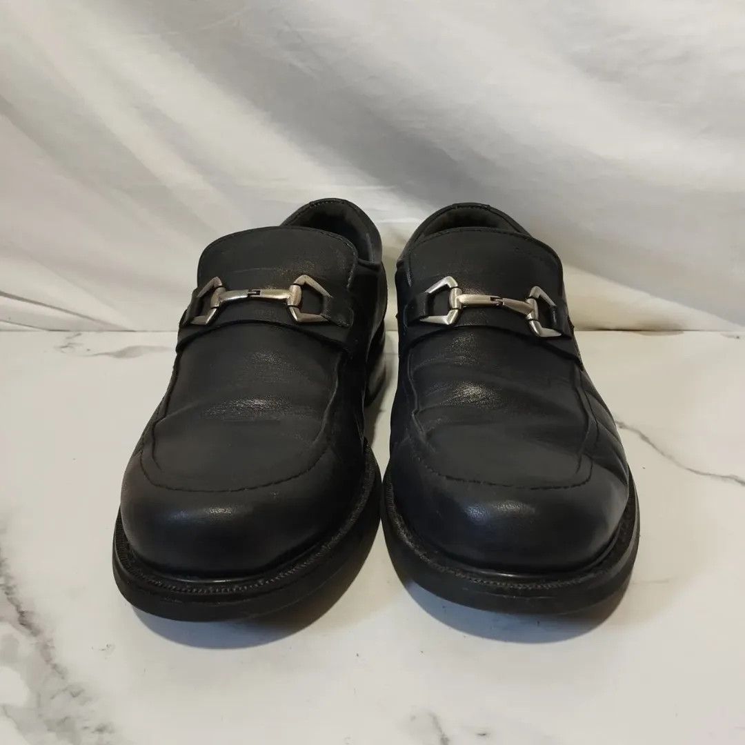 Genuine Leather Crocodile Men's Black Leather Loafers Size US 10 / EU 43 - 2 Thumbnail