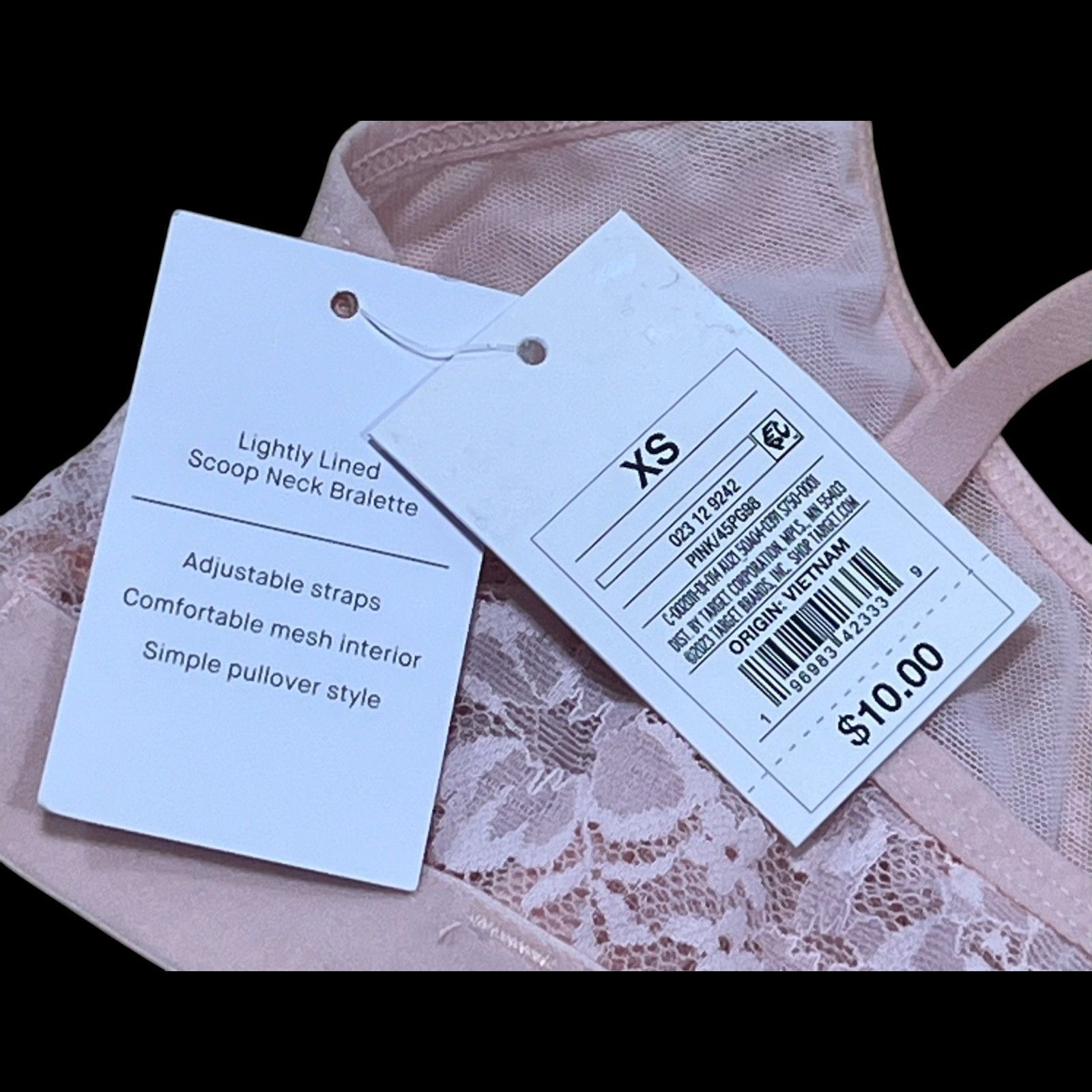 Other Auden - Women's Lightly Lined Scoop Neck Bralette Adjustable Size ONE SIZE - 4 Thumbnail