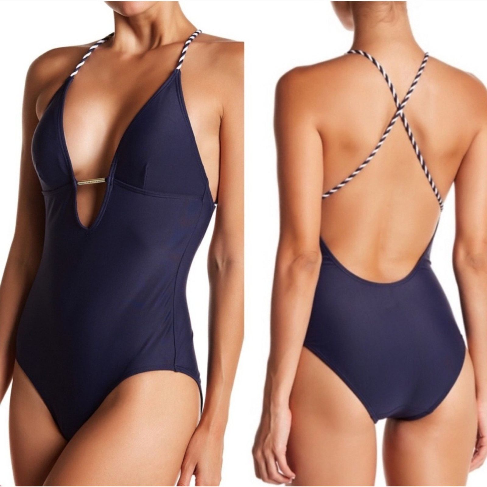 Ted Baker Ted Baker London Nolah Rope Tie Swimsuit Blue Size 1 Size ONE SIZE - 3 Thumbnail