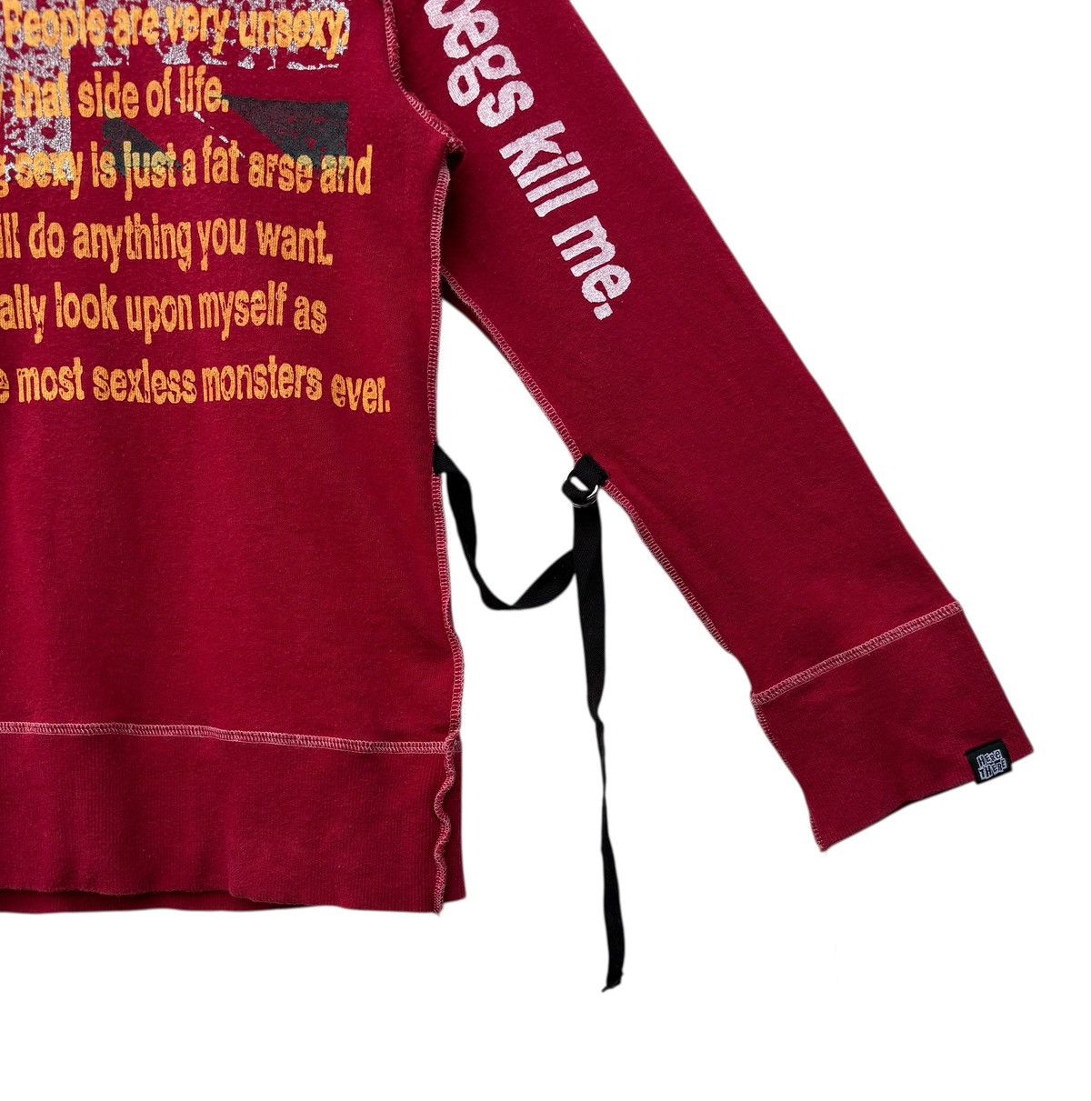 Japanese Brand Here There Japan Punk Bondage Pullover Sweatshirt Size US XS / EU 42 / 0 - 6 Thumbnail