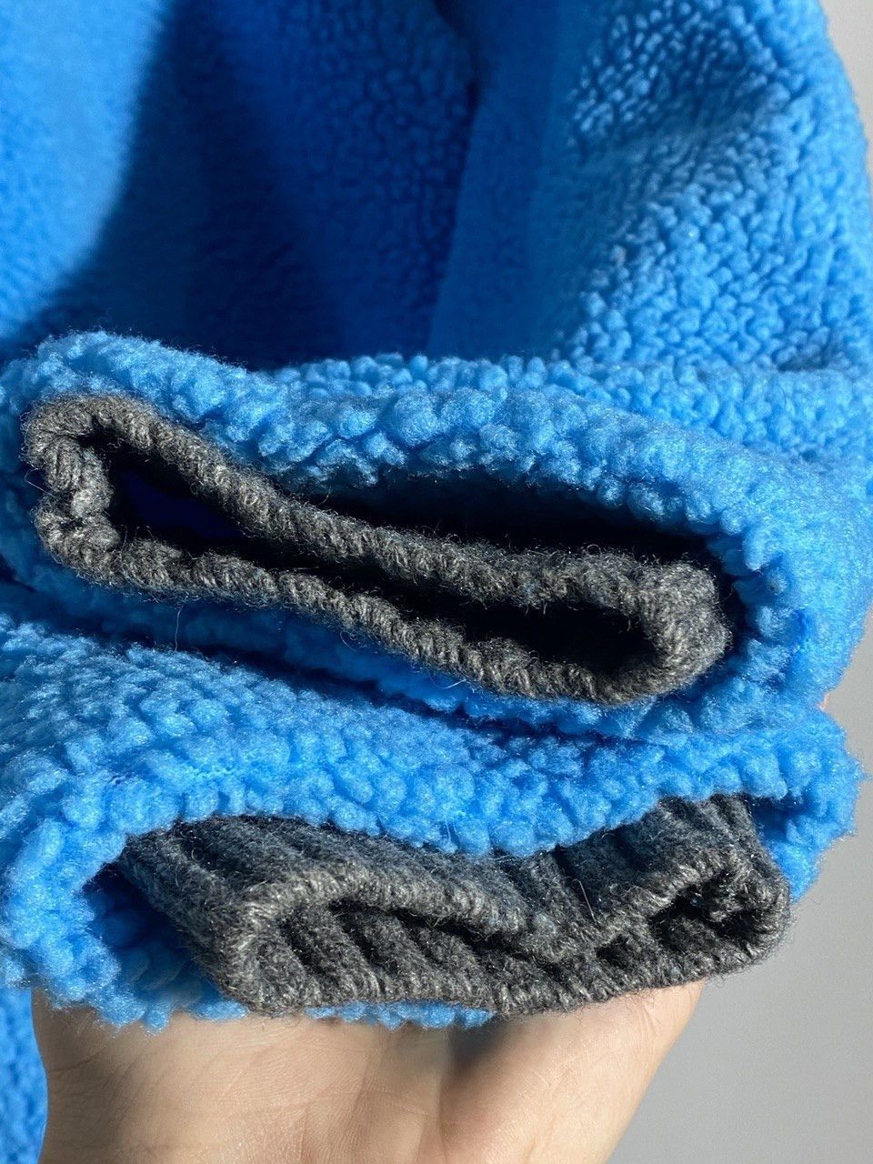 Napapijri Vintage Napapijri Flag Logo Baby Blue Fleece 1/4 zip Size US XL / EU 56 / 4 - 9 Thumbnail
