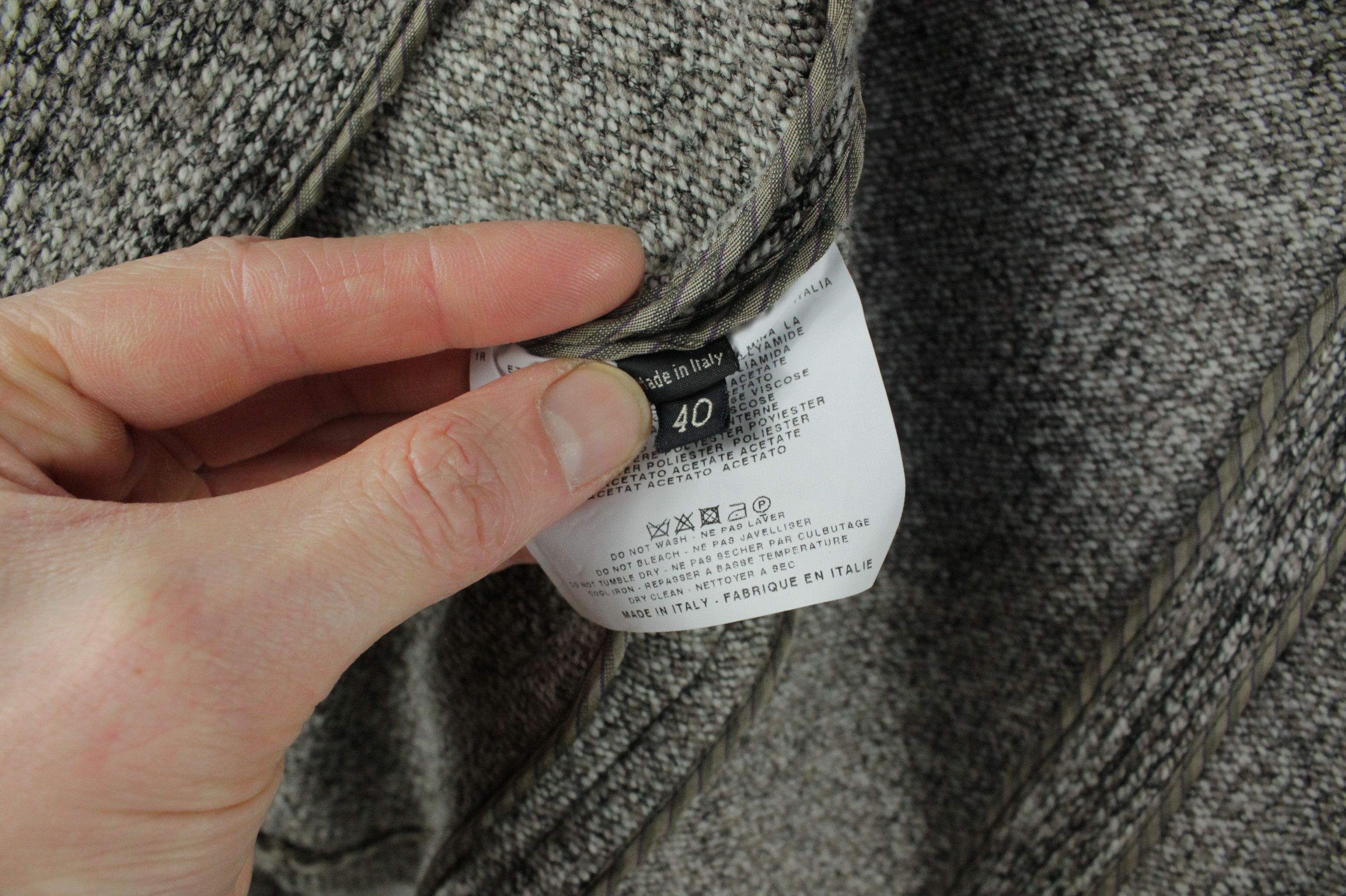 Etro Etro Milano Gray Wool Blend Slim Fit Women's Blazer Jacket Size S / US 4 / IT 40 - 9 Thumbnail