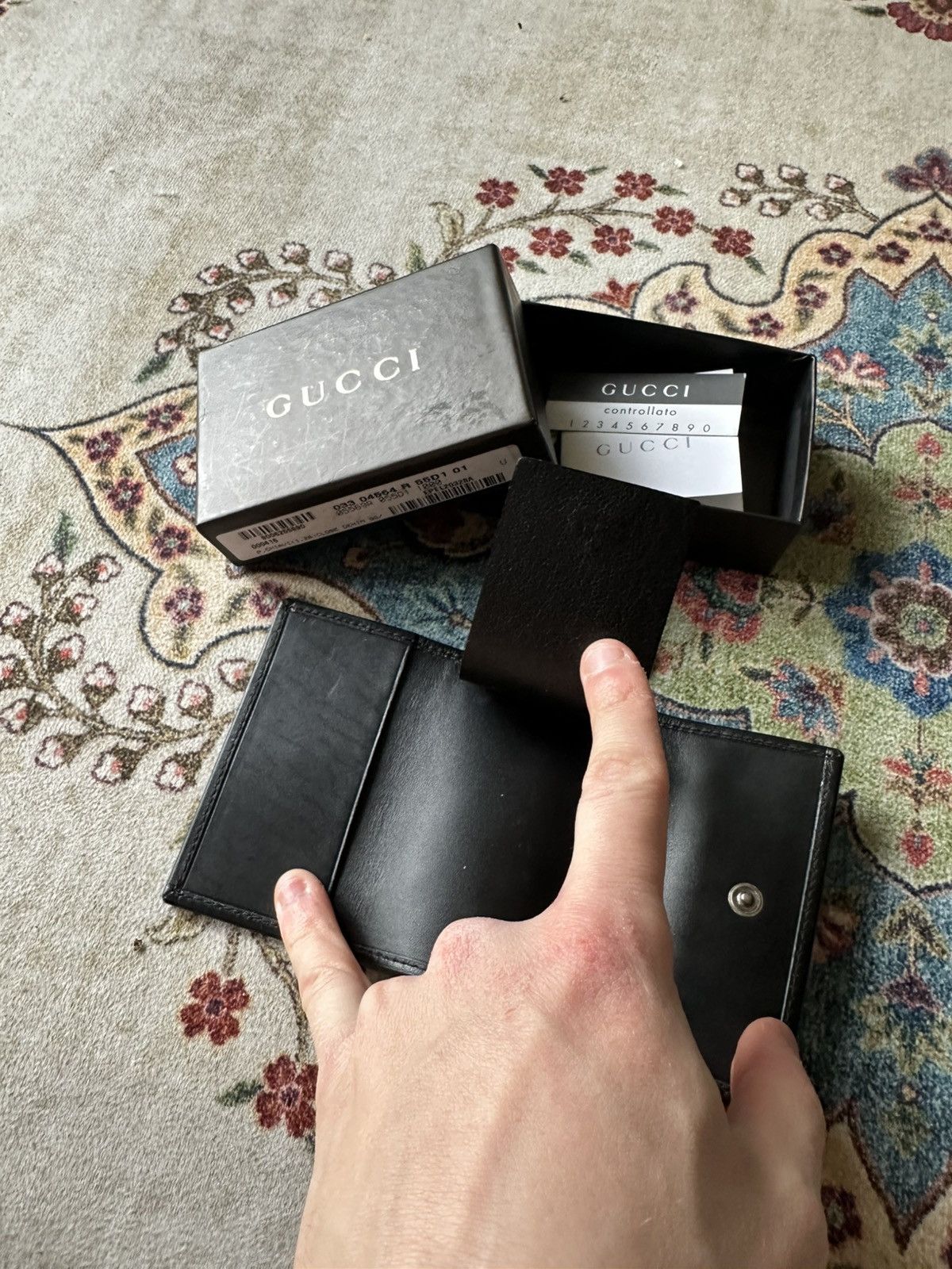Gucci New Gucci P. Chiavi Keychain Case Denim GG Size ONE SIZE - 8 Thumbnail