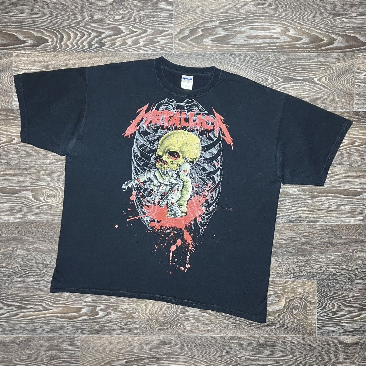 Metallica Metallica T-Shirt Black Pushead Mummy Skull Eyeballs 