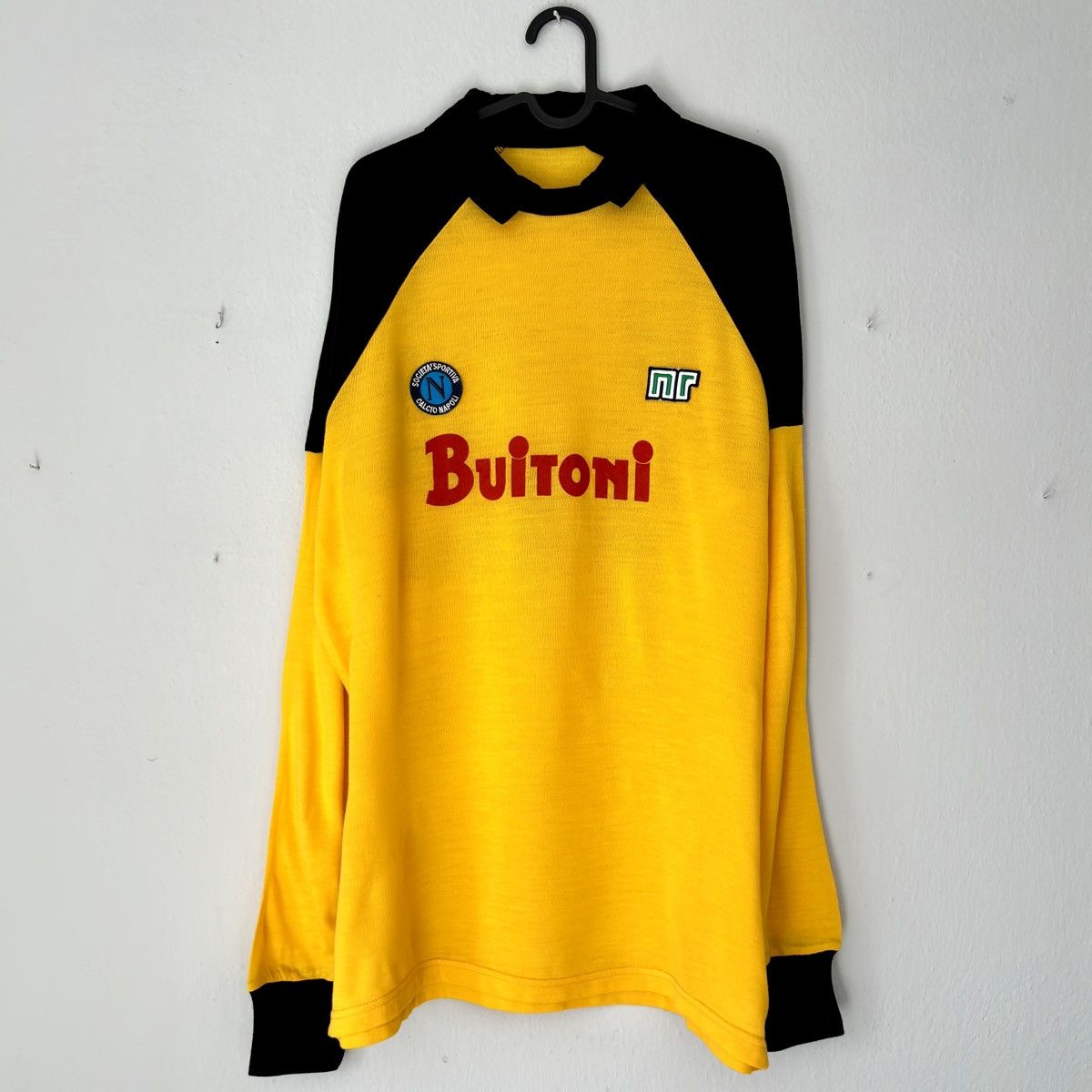 Vintage 1985 1986 Napoli Vintage Goalkeeper Long Kit Soccer Jersey Size US L / EU 52-54 / 3 - 4 Thumbnail