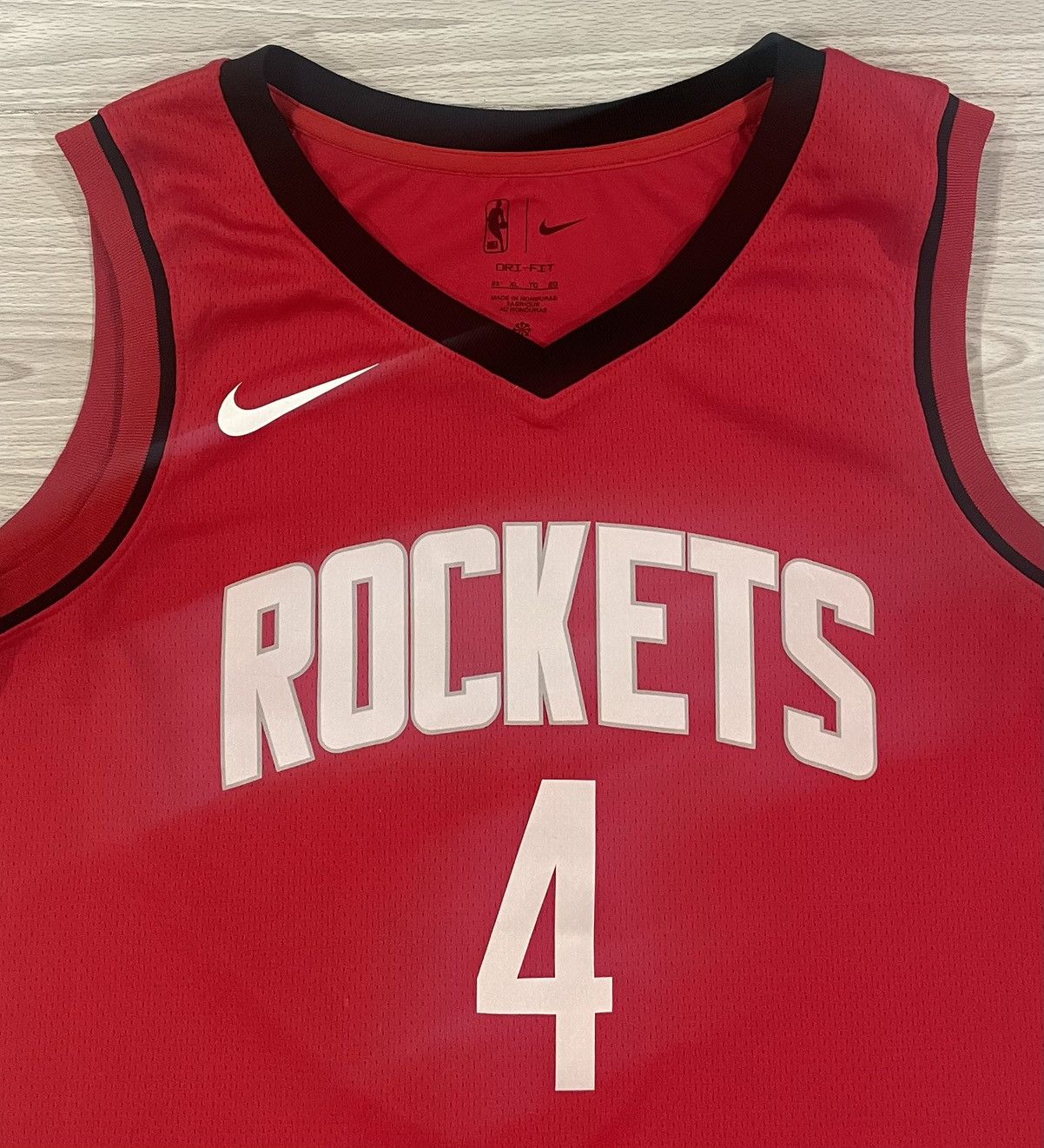 Nike Nike Houston Rockets Icon Jalen Green #4 Jersey Red Men’s XL Size US XL / EU 56 / 4 - 3 Thumbnail