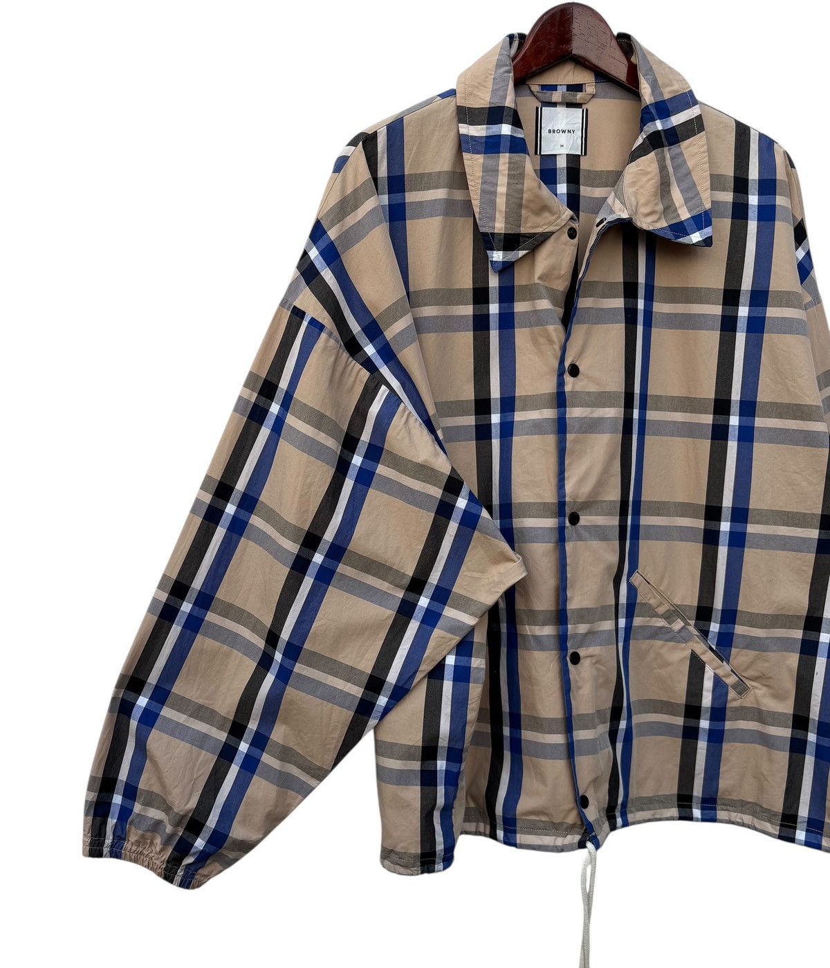 Japanese Brand Browny Nova Check Snap Button Light Jacket Size US L / EU 52-54 / 3 - 5 Thumbnail