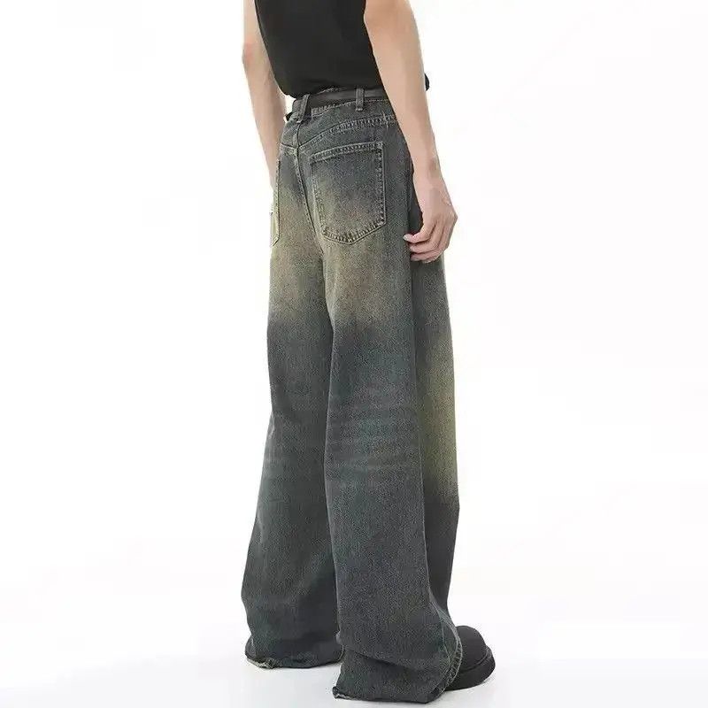 Japanese Brand Washed Street Casual Wide Leg Denim Pant Size US 32 / EU 48 - 4 Thumbnail