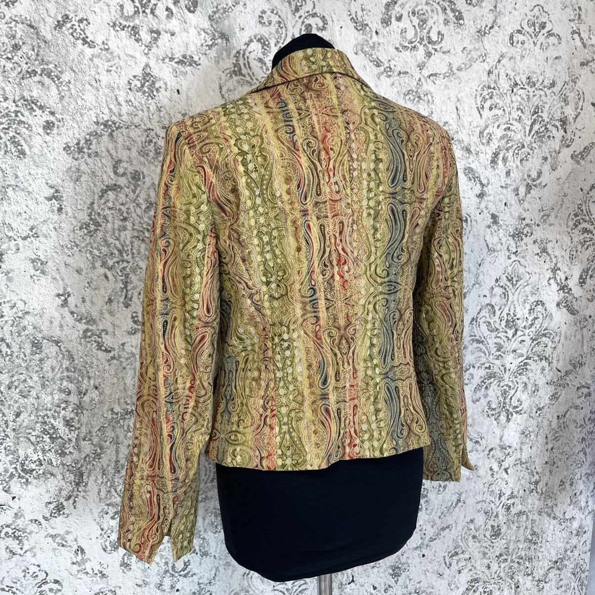 Christian Lacroix × Jean Paul Gaultier × Roberto Cavalli VINTAGE ABSTRACT BLAZER LACROIX JPG CAVALLI STYLE RETRO Size L / US 10 / IT 46 - 8 Thumbnail