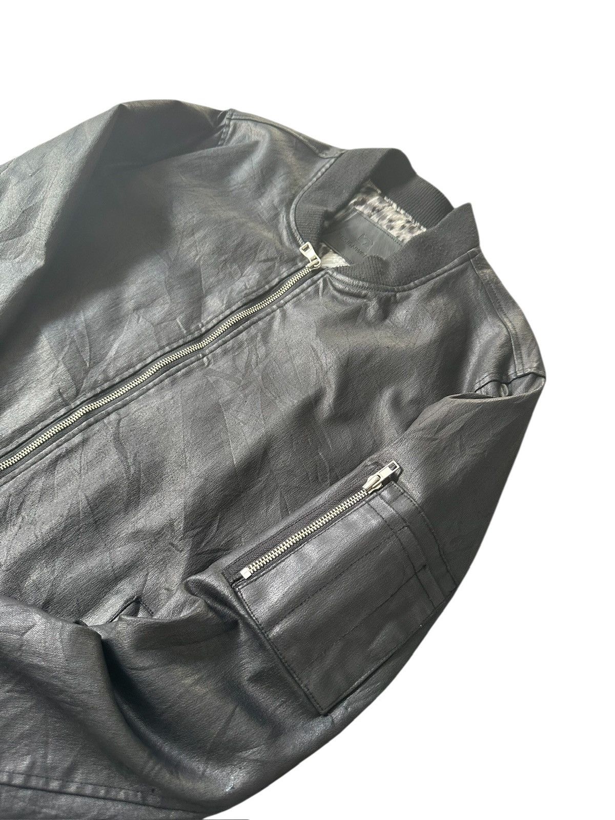 ABAHOUSE 🔥Rare🔥 Designworks coated black bomber jacket Size US L / EU 52-54 / 3 - 7 Thumbnail
