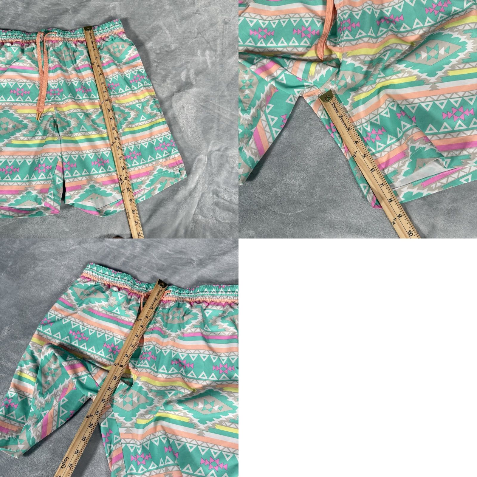 Chubbies Chubbies Swim Shorts Mens XL 7” Geometric Beach Multicolor Pattern Webbing Drawstring Lined Size US 36 / EU 52 - 8 Thumbnail