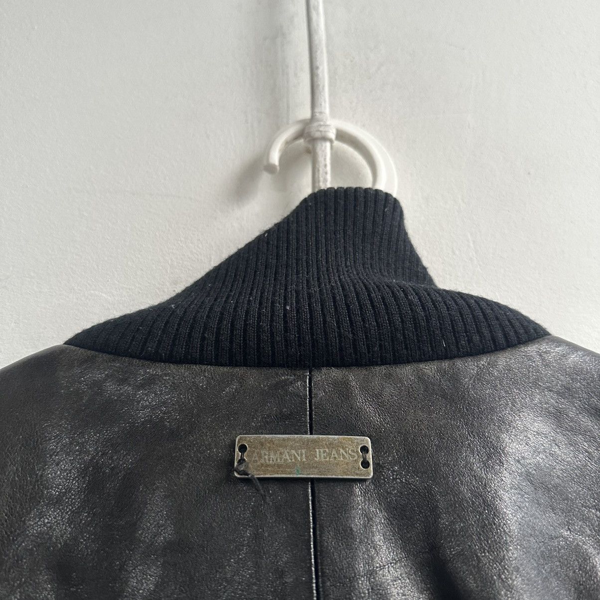 Armani Armani Jeans Vintage Vera pelle Leather Jacket Size XS / US 0-2 / IT 36-38 - 13 Thumbnail