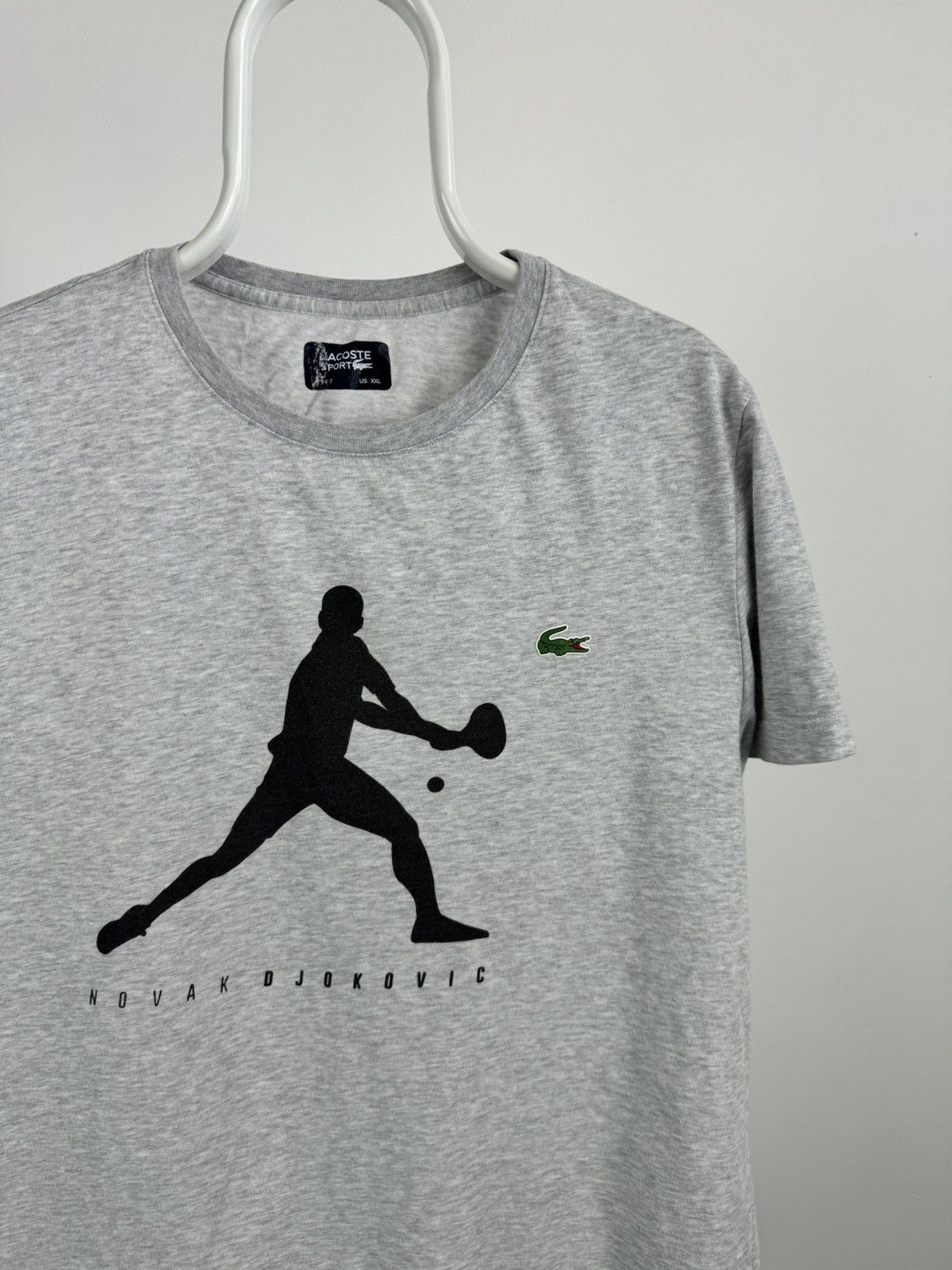 Lacoste Lacoste Novak Djokovic Big Logo Tee Size US XXL / EU 58 / 5 - 2 Thumbnail