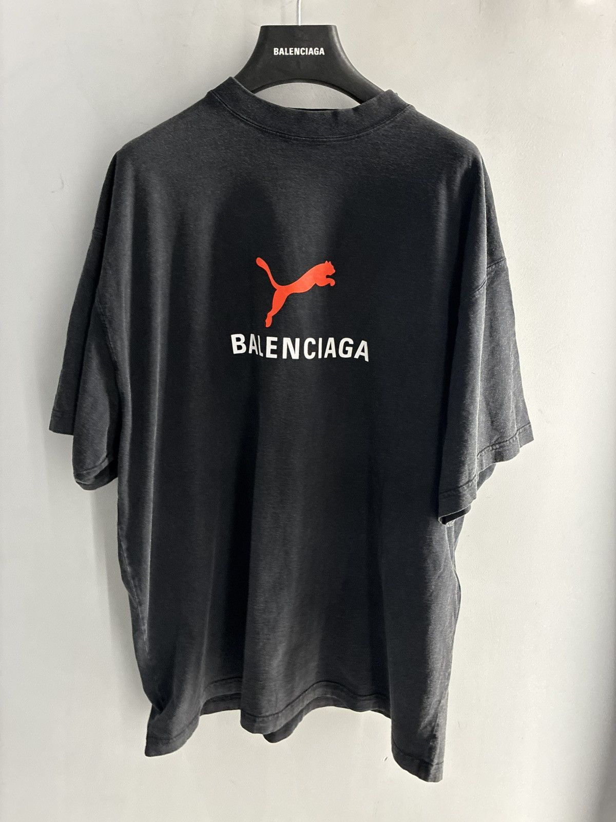 Balenciaga Balenciaga Puma Thick Cotton T shirt Size US S / EU 44-46 / 1 - 1 Thumbnail