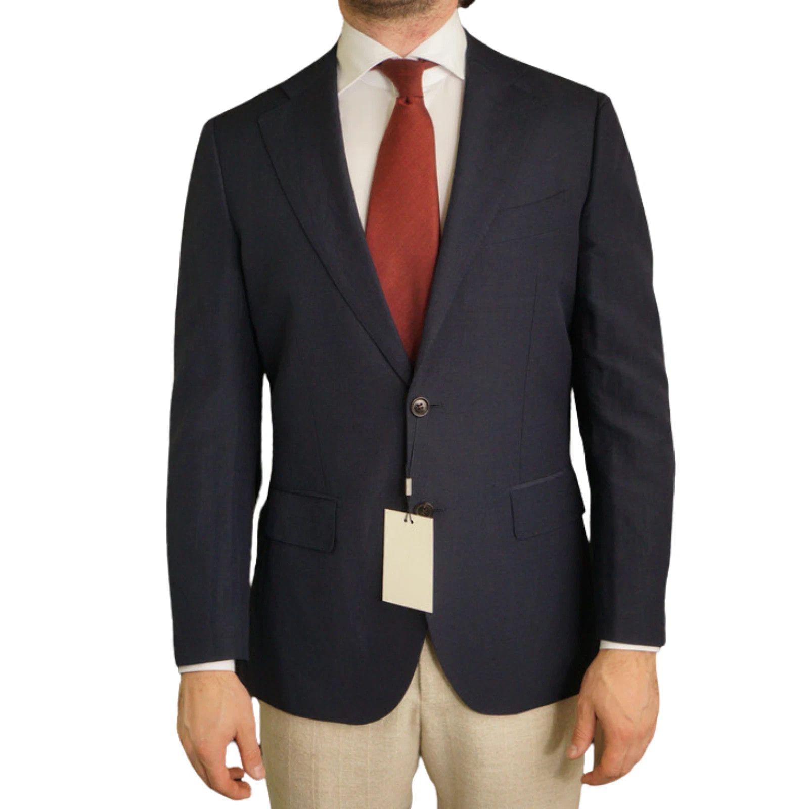 Suitsupply Men Suitspply Blazer Lazio Int Navy Wool Linen Angelico US38 Size 38R - 1 Thumbnail