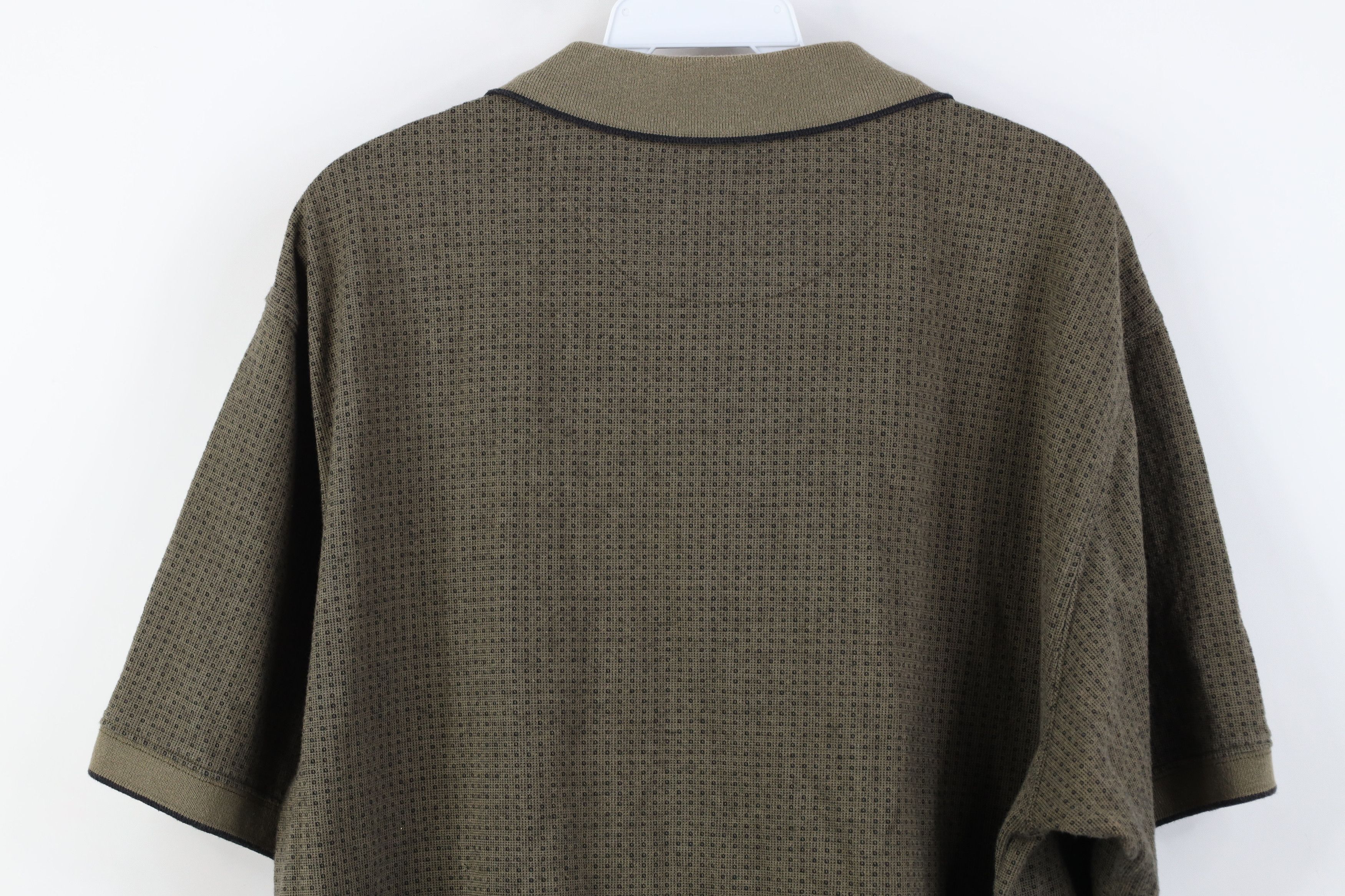 Vintage Vintage 90s Streetwear Geometric Knit Golf Polo Shirt Size US L / EU 52-54 / 3 - 11 Thumbnail