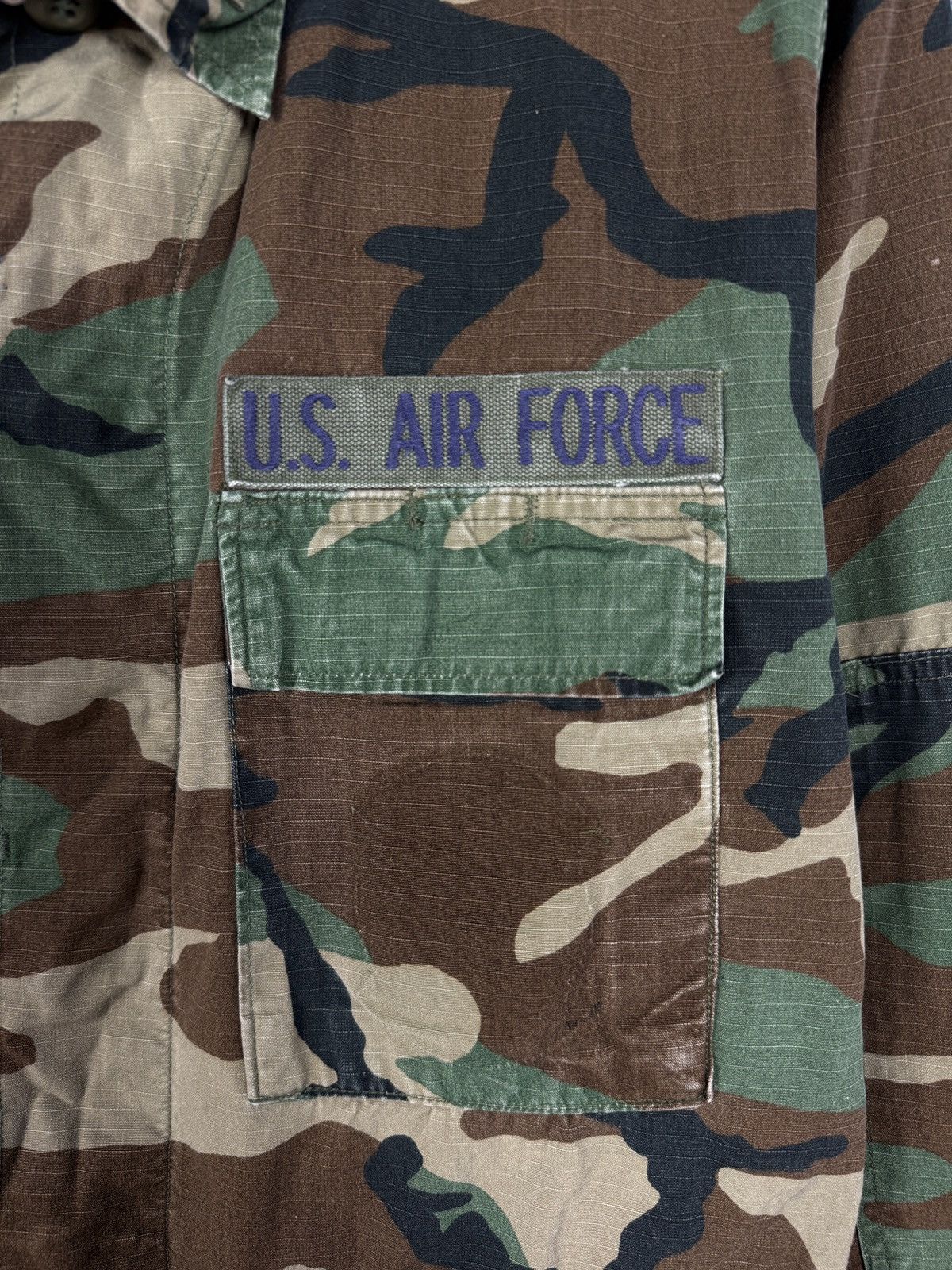 Vintage US ARMY Military Combat Camo Jacket Shirt U.S. Air Force Size US S / EU 44-46 / 1 - 6 Thumbnail