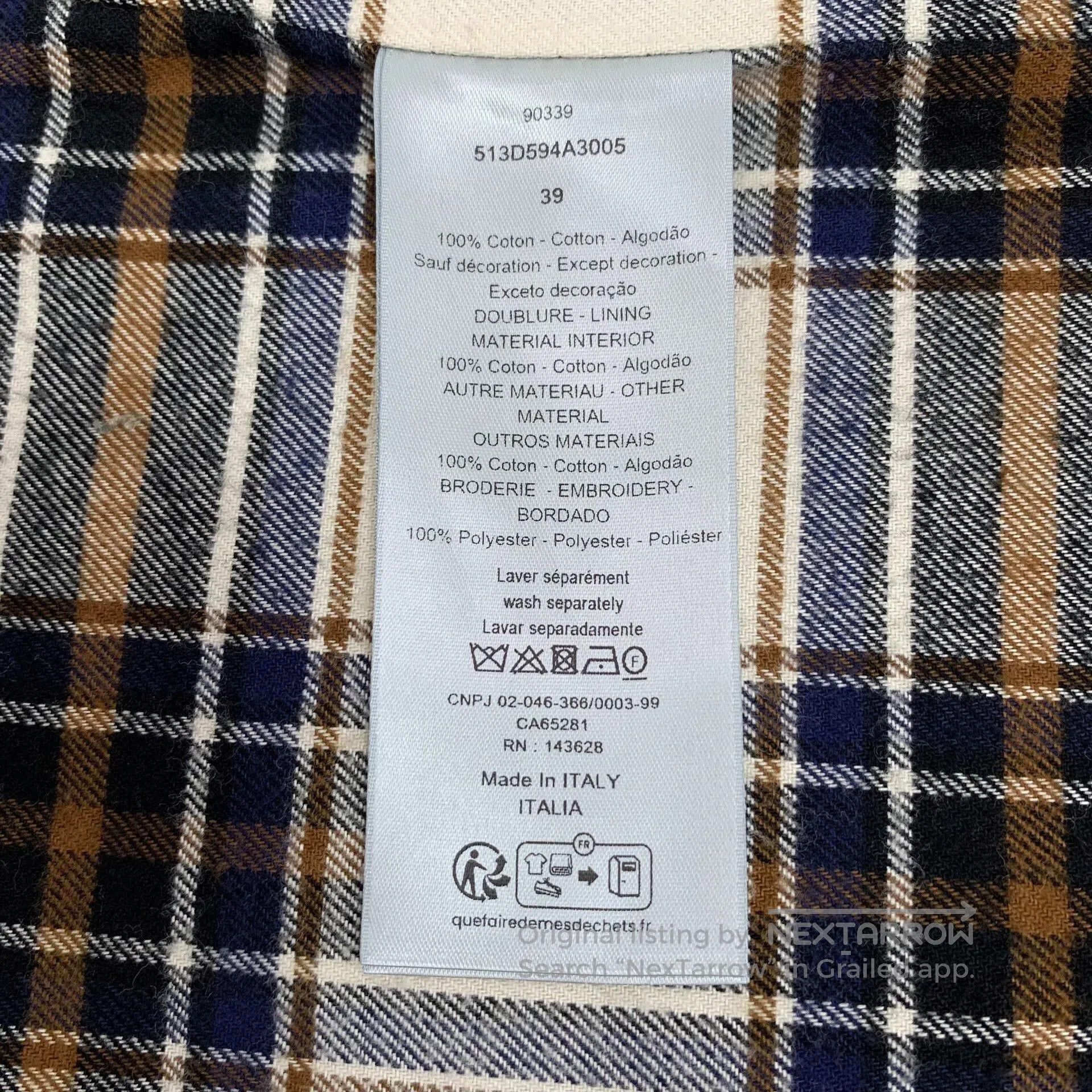 Dior Dior Archive Labels Long Sleeve Shirt. Size US M / EU 48-50 / 2 - 8 Thumbnail
