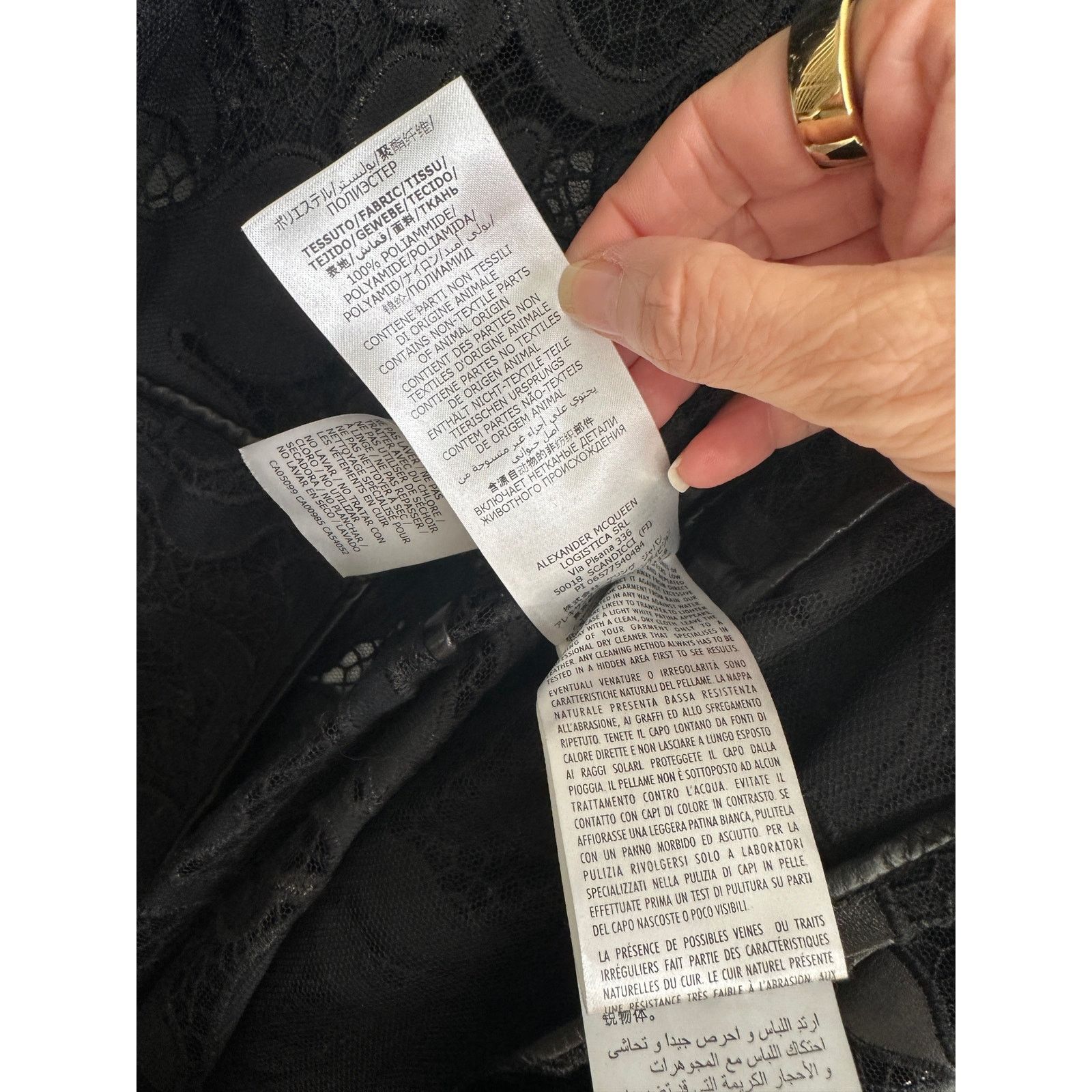 Alexander McQueen Alexander McQueen Black Leather Lace Belted Trench Coat 14 Size XL / US 12-14 / IT 48-50 - 15 Thumbnail