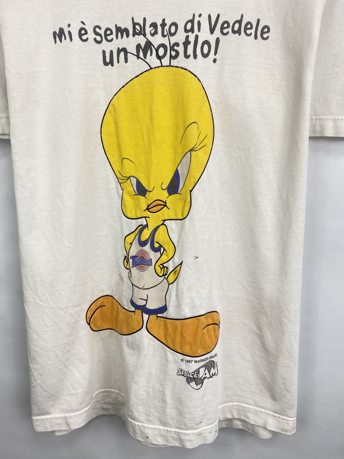 Cartoon Network 🇺🇸 Vintage 1997 Tweety Art Sylvester Movie World t-shirt Y2K Size US M / EU 48-50 / 2 - 4 Thumbnail