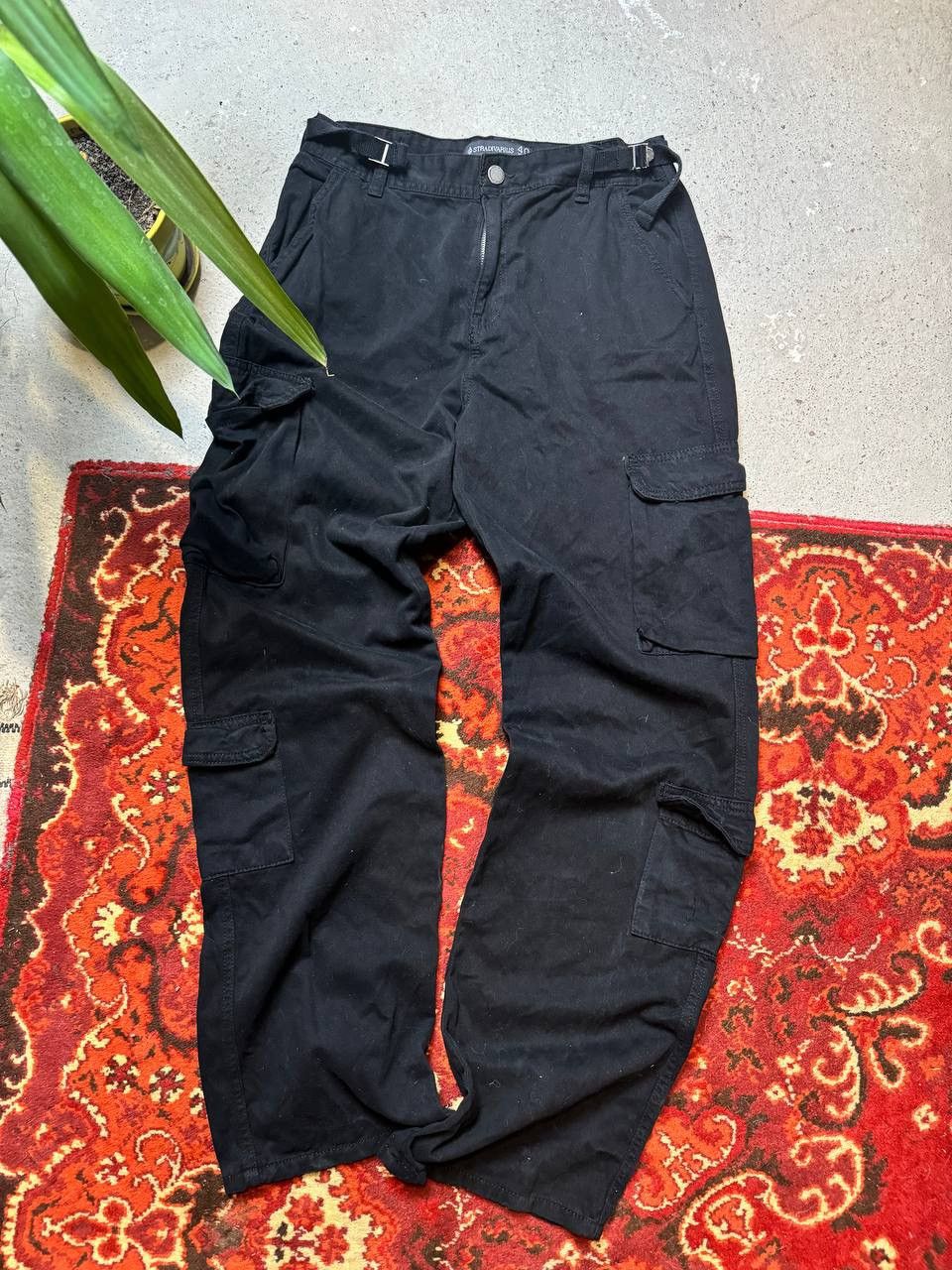 Vintage Vintage Y2K Stradivarius cargo avant garde pants Size 28" / US 6 / IT 42 - 1 Thumbnail