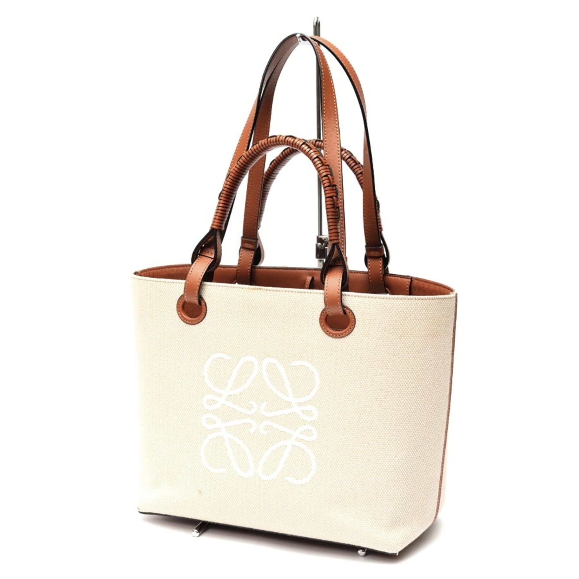 Loewe LOEWE Anagram Tote Bag Small A717S72X06 Ecru Tan S-159837 Size ONE SIZE - 1 Thumbnail
